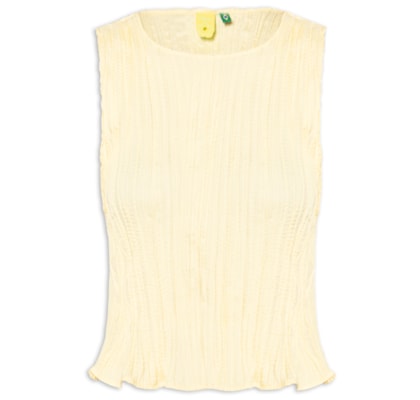 Regata Feminina 3D - Amarelo