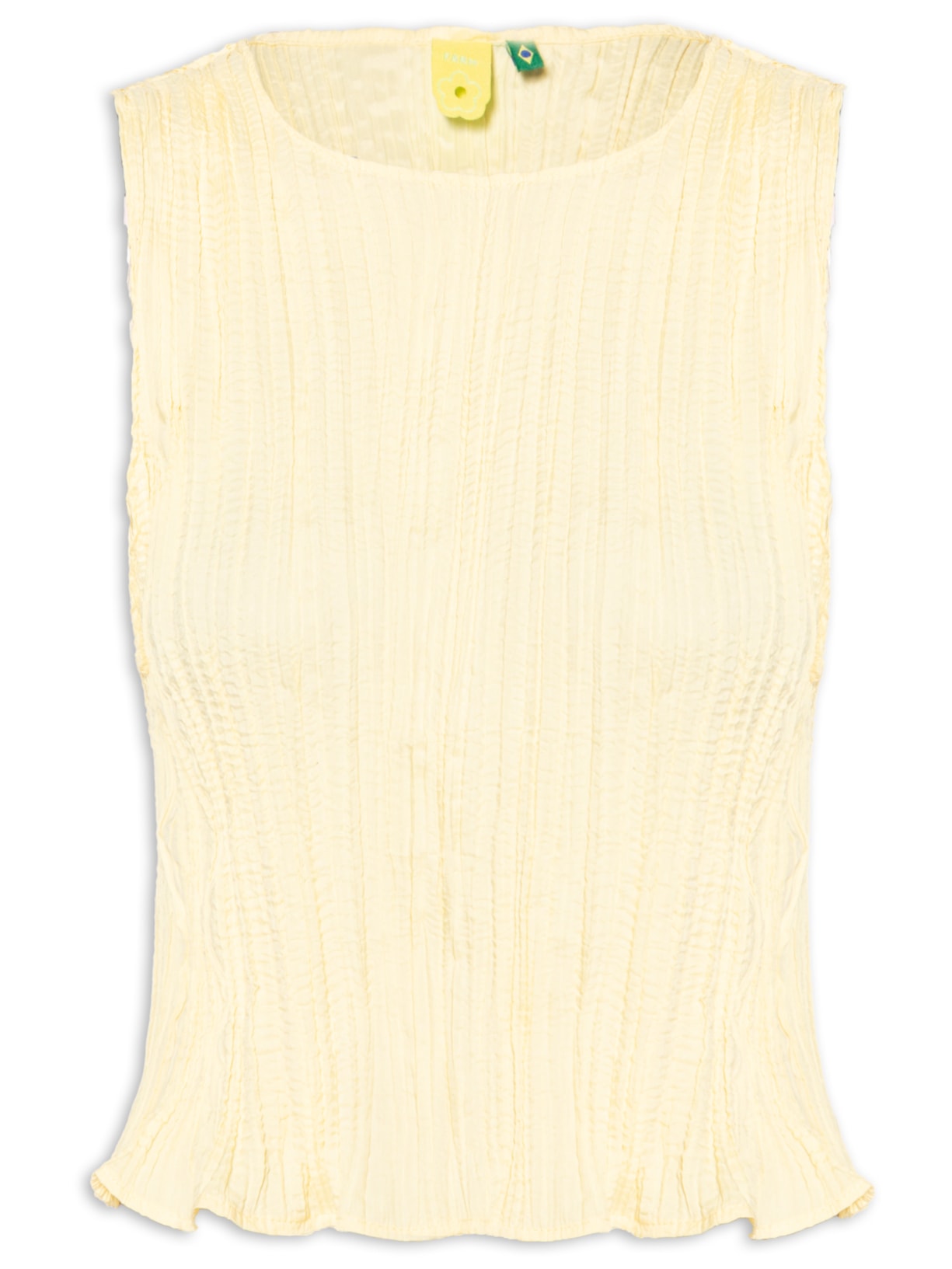 Regata Feminina 3D - Amarelo