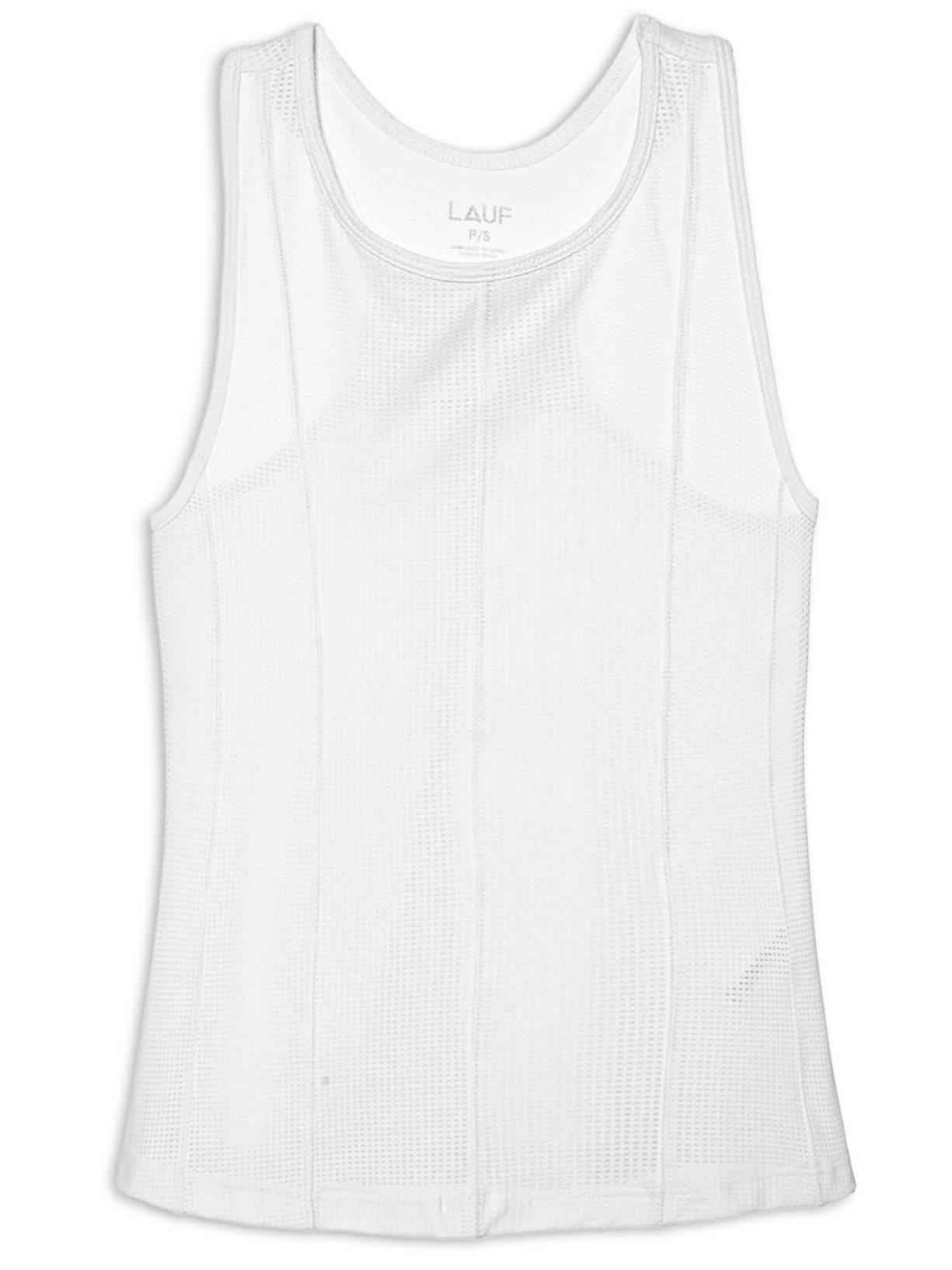 Regata Feminina Abertura Traseira Gerbera Branco Lauf