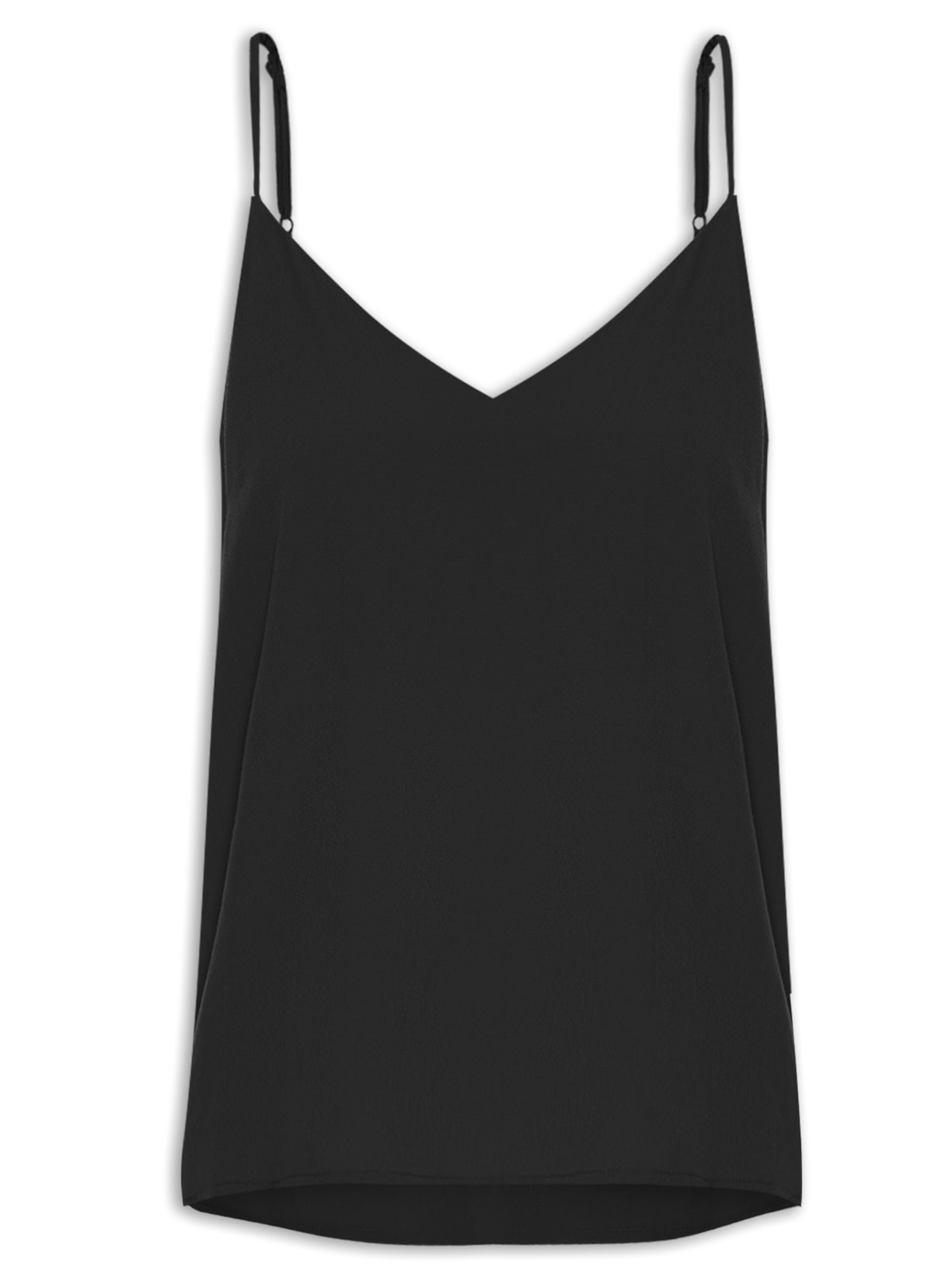 Regata Feminina Alça Fina - Preto