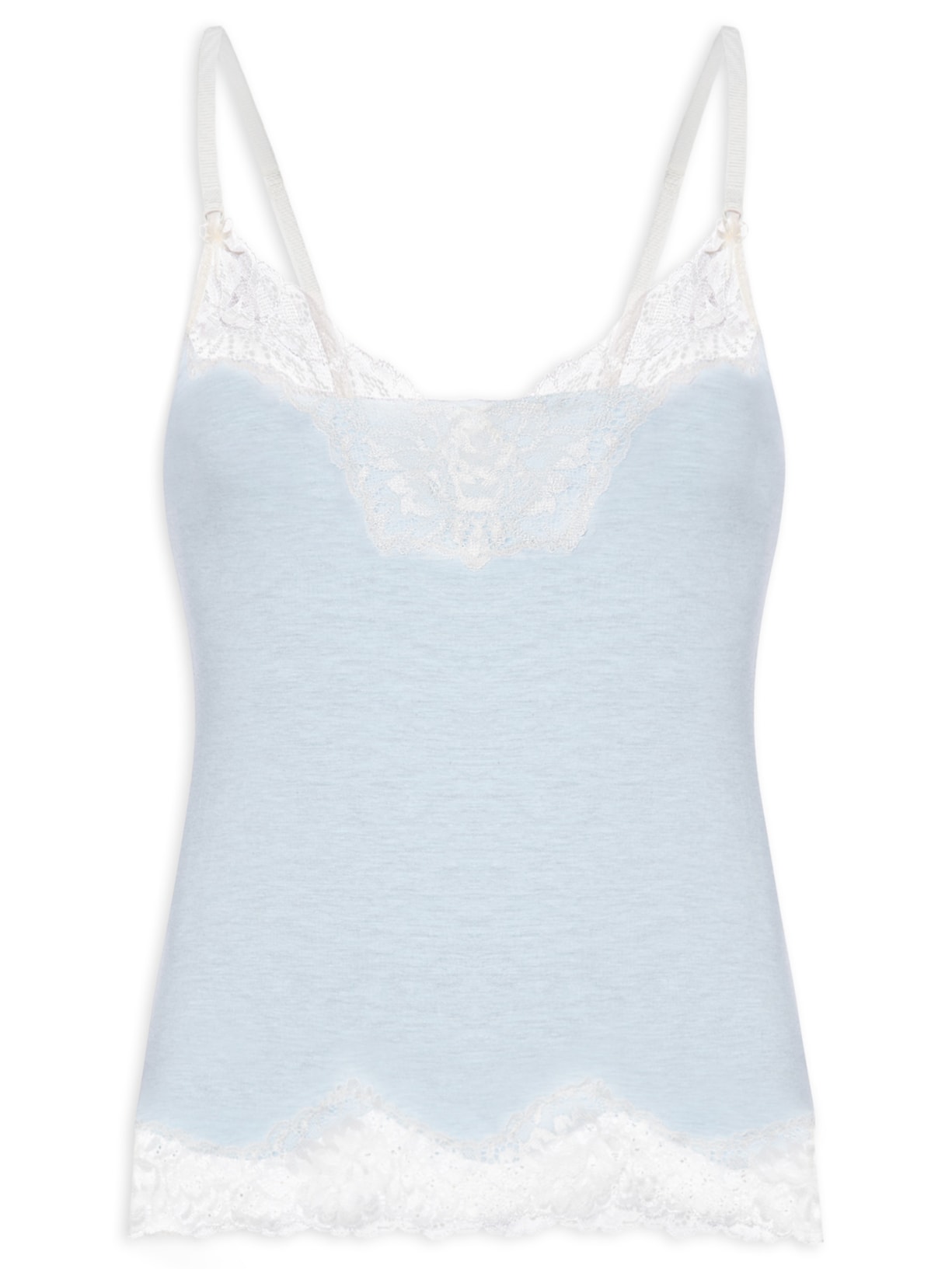 Regata Feminina Alça Regata Flower Co - Azul