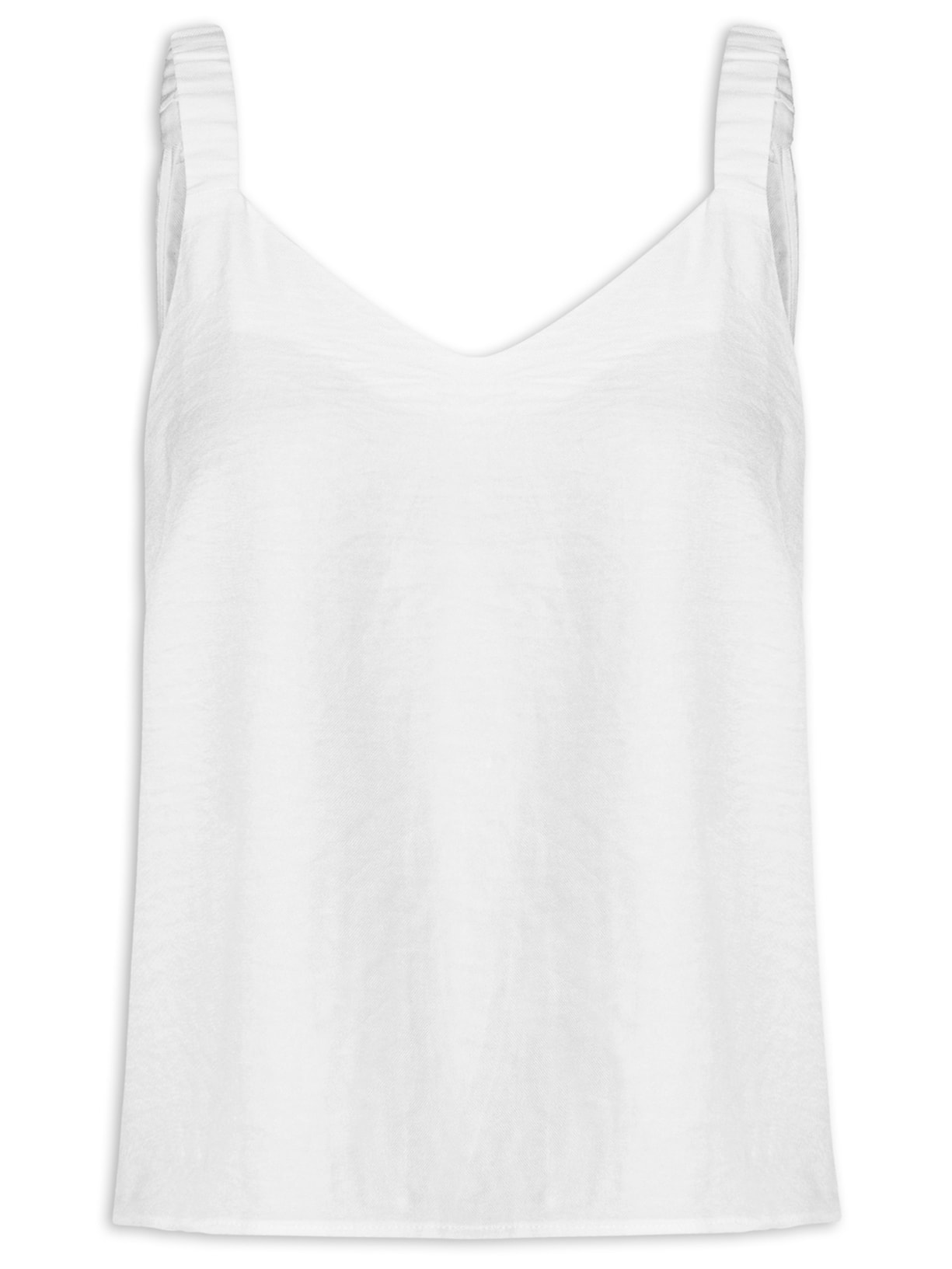 Regata Feminina Alcinha Branco Basiq