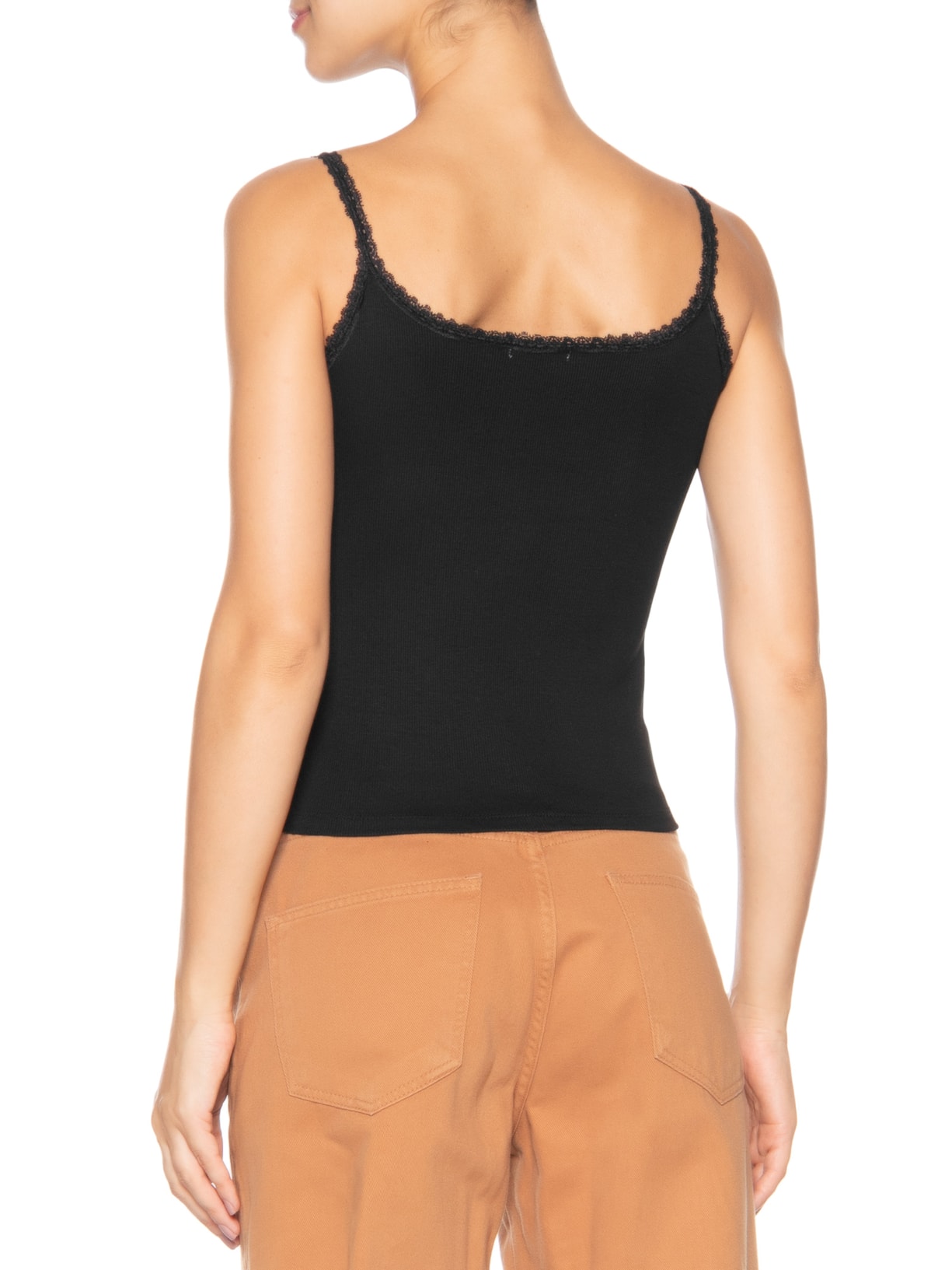 Regata Feminina Alcinha Com Detalhe Preto Basiq