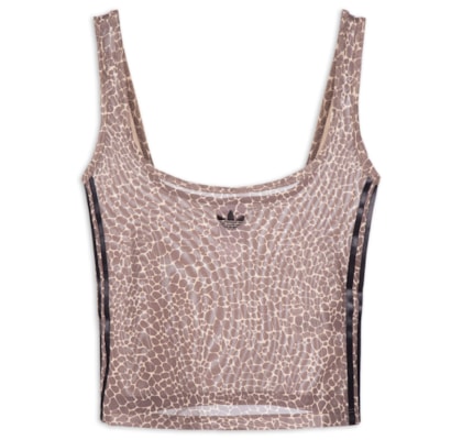 Regata Feminina Allover Print TNK - Marrom