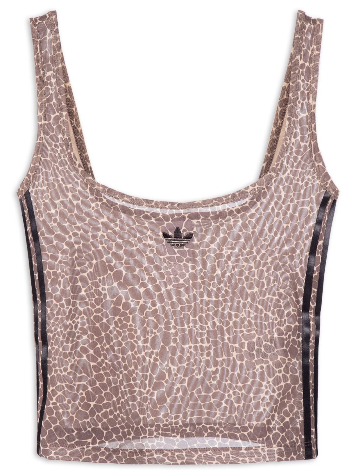 Regata Feminina Allover Print TNK - Marrom