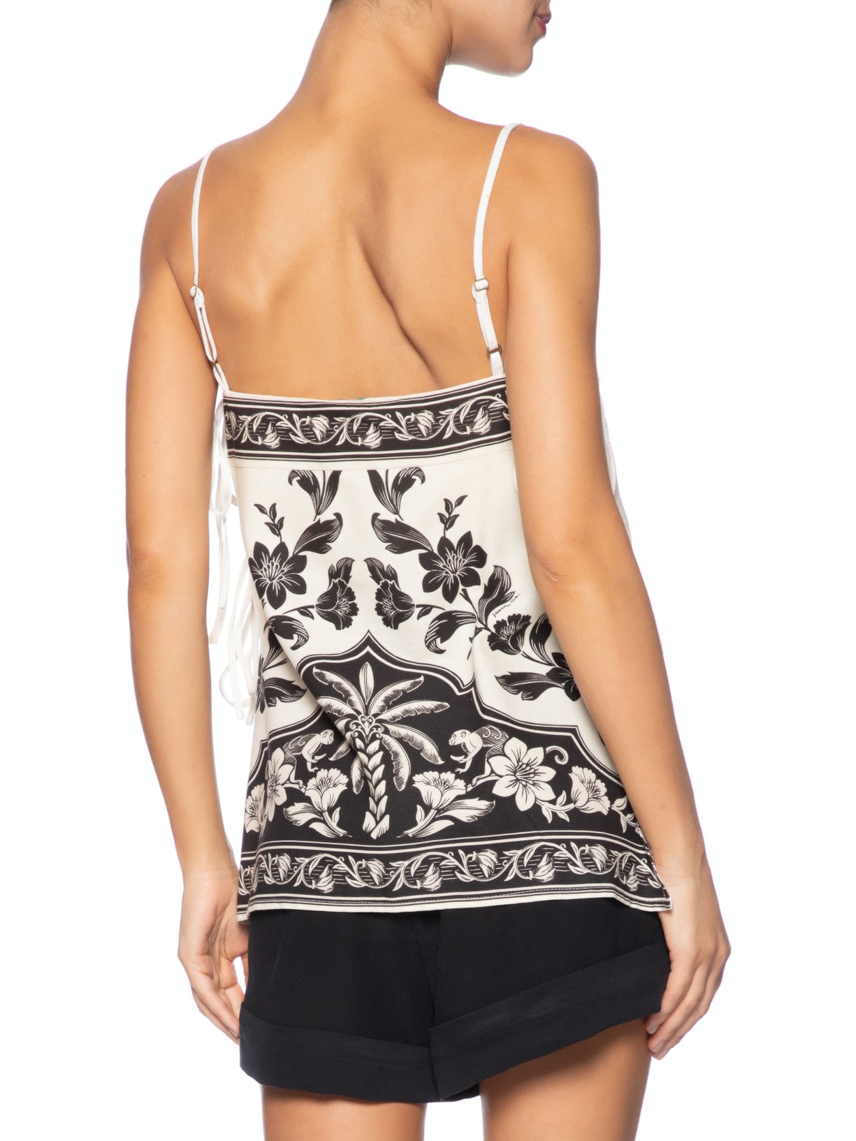 Regata Feminina Amarrações Guanacaste Branco Farm