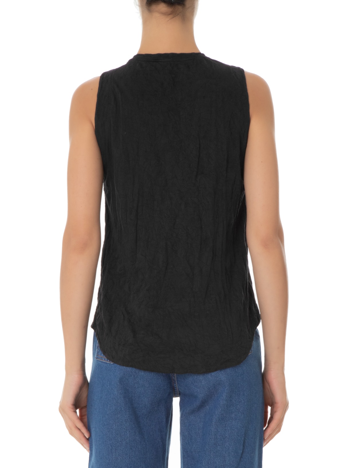 Regata Feminina Amassada Preto Osklen