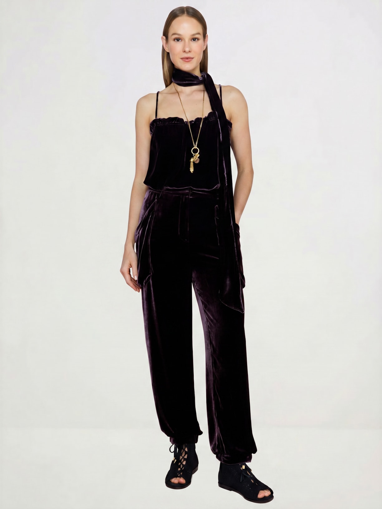 Regata Feminina Annabel´s Velvet I26 Roxo Mixed