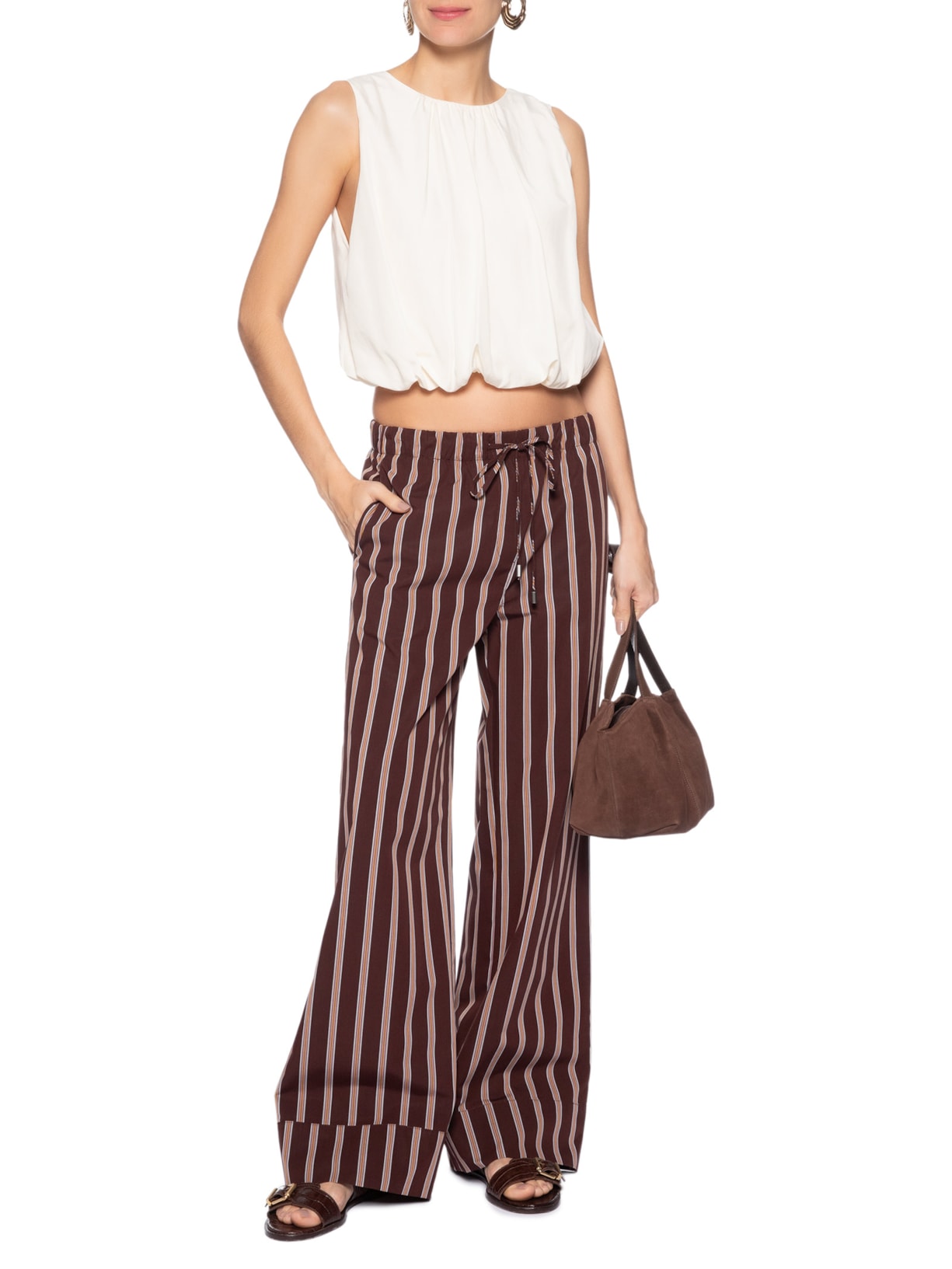 Regata Feminina Ballon Marieta Off White Animale Jeans
