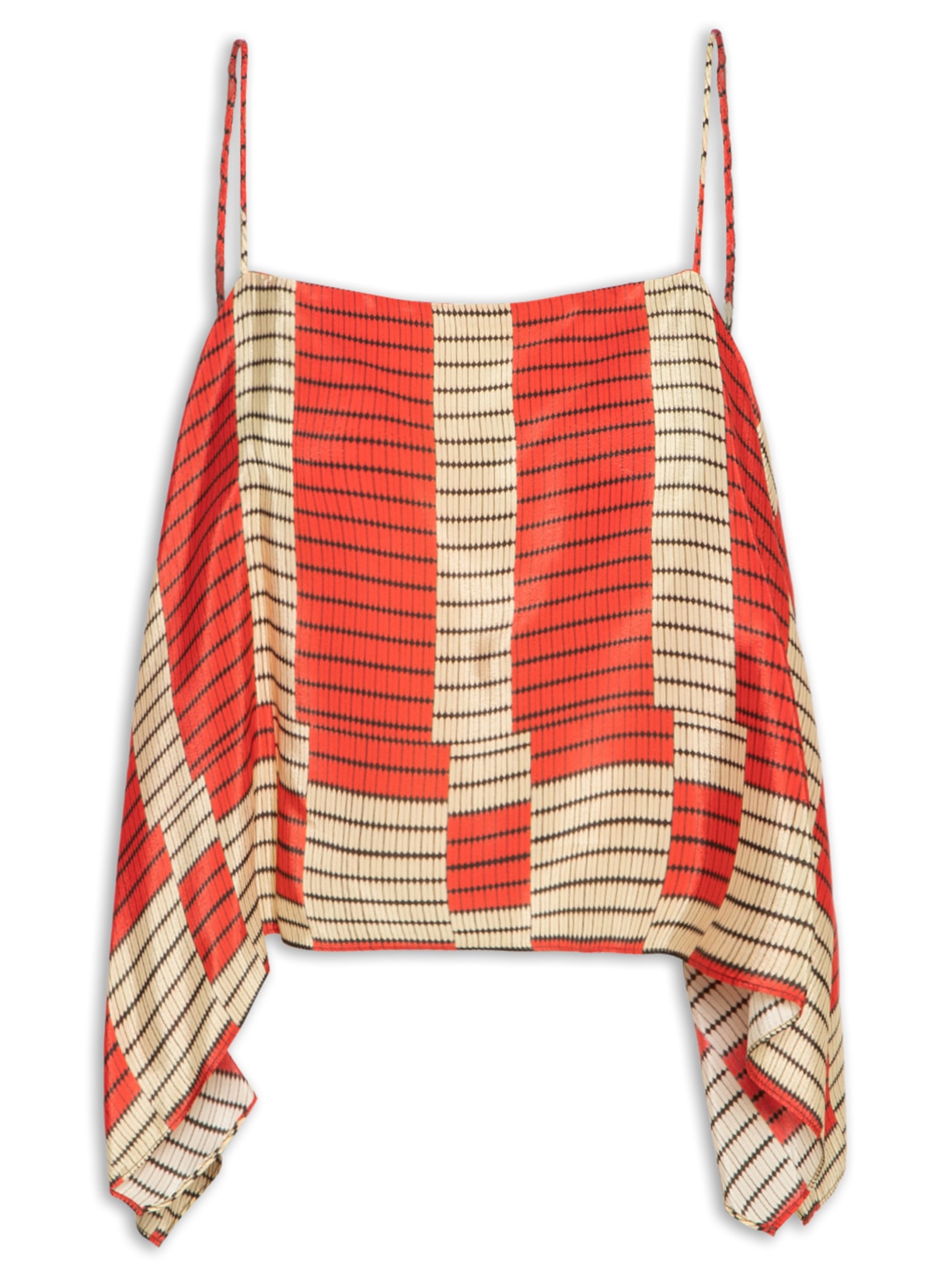 Regata Feminina Barrado Listra Raia - Vermelho