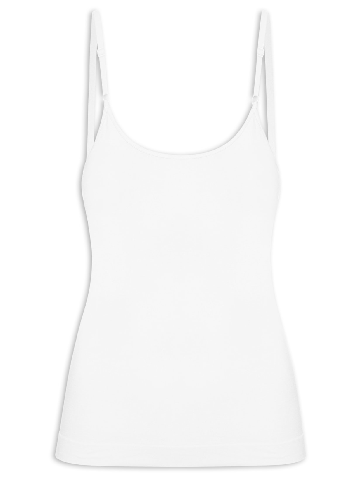 Regata Feminina Básica Alcinha Com Bojo - Branco