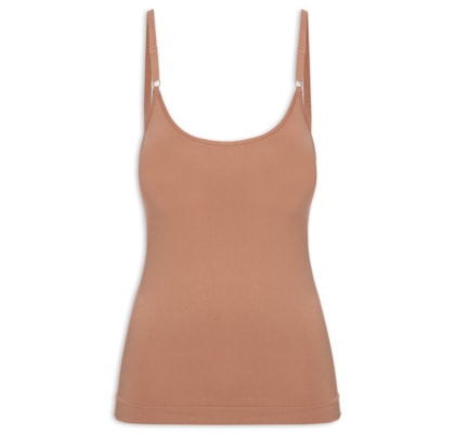 Regata Feminina Básica Alcinha Com Bojo - Rosa