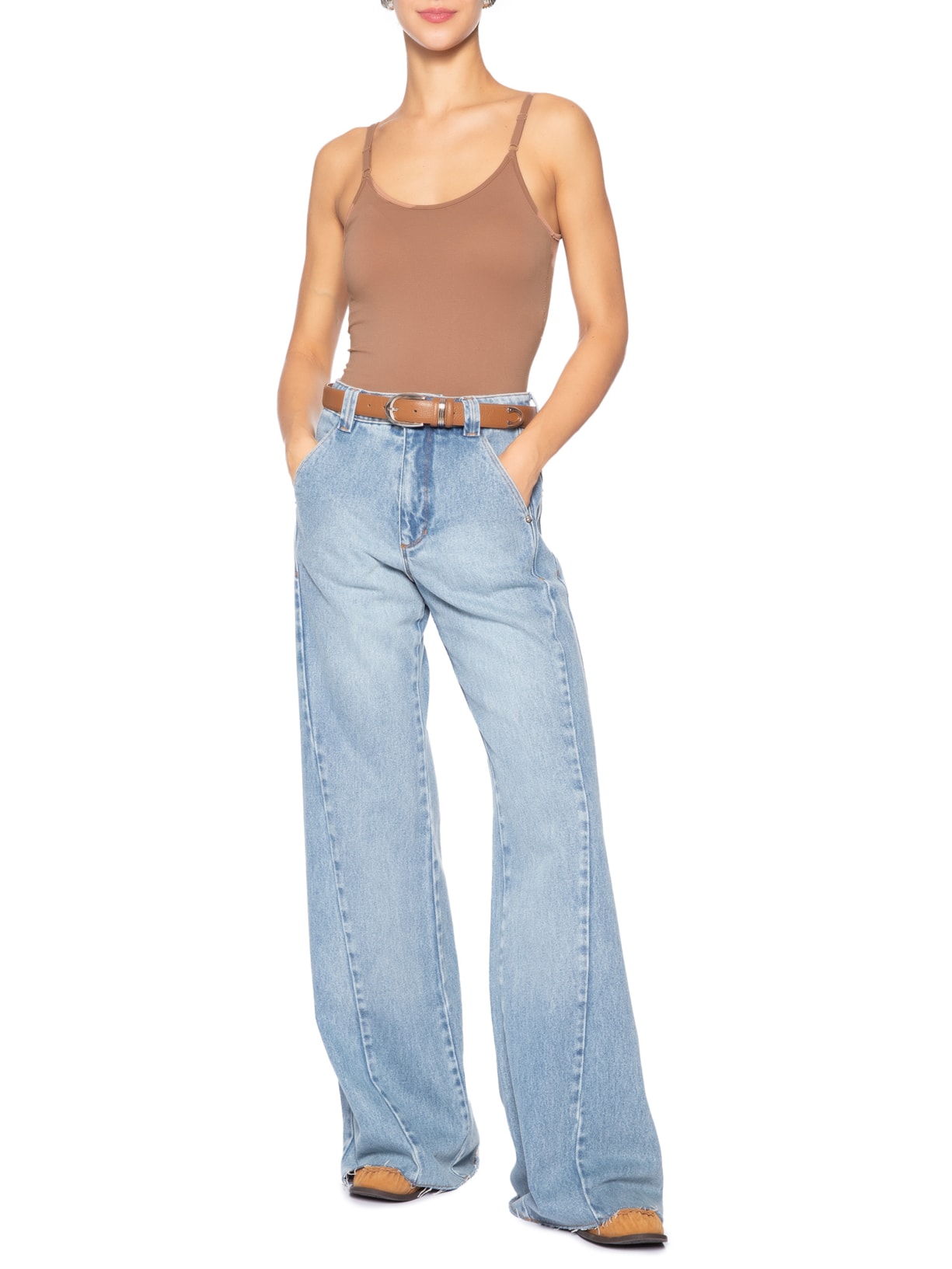 Regata Feminina Básica Alcinha Com Bojo Rosa Basiq