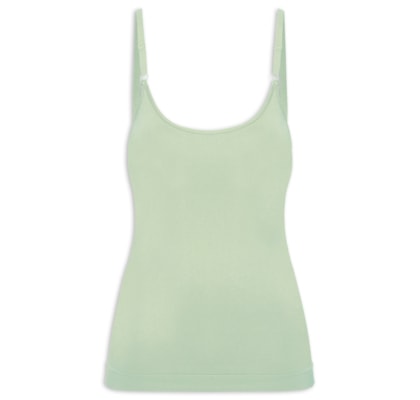 Regata Feminina Básica Alcinha Com Bojo - Verde