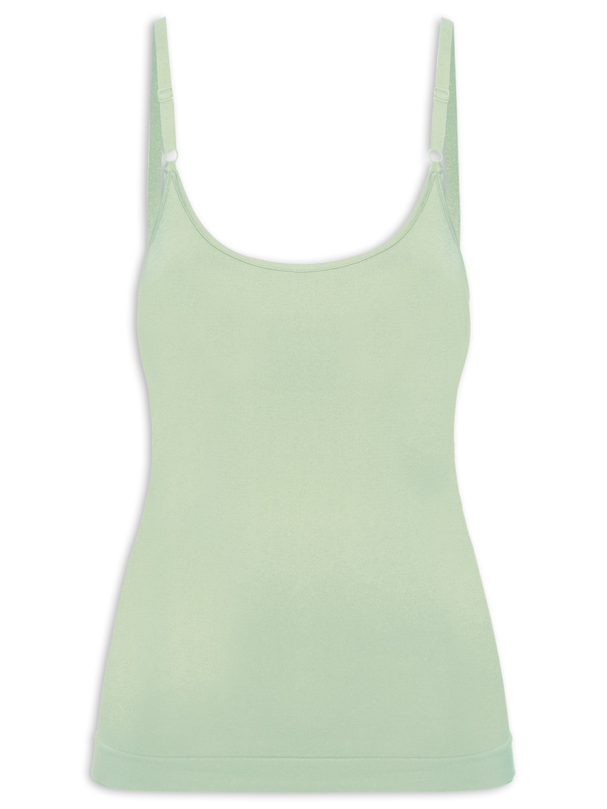Regata Feminina Básica Alcinha Com Bojo Verde Basiq