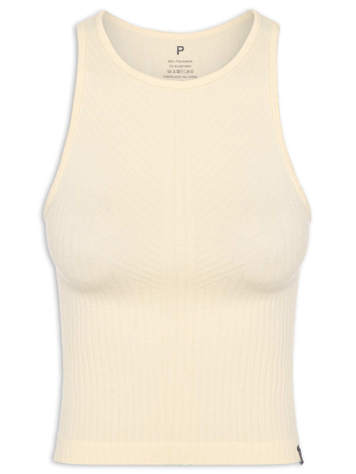 Regata Feminina Básica Canelada - Amarelo