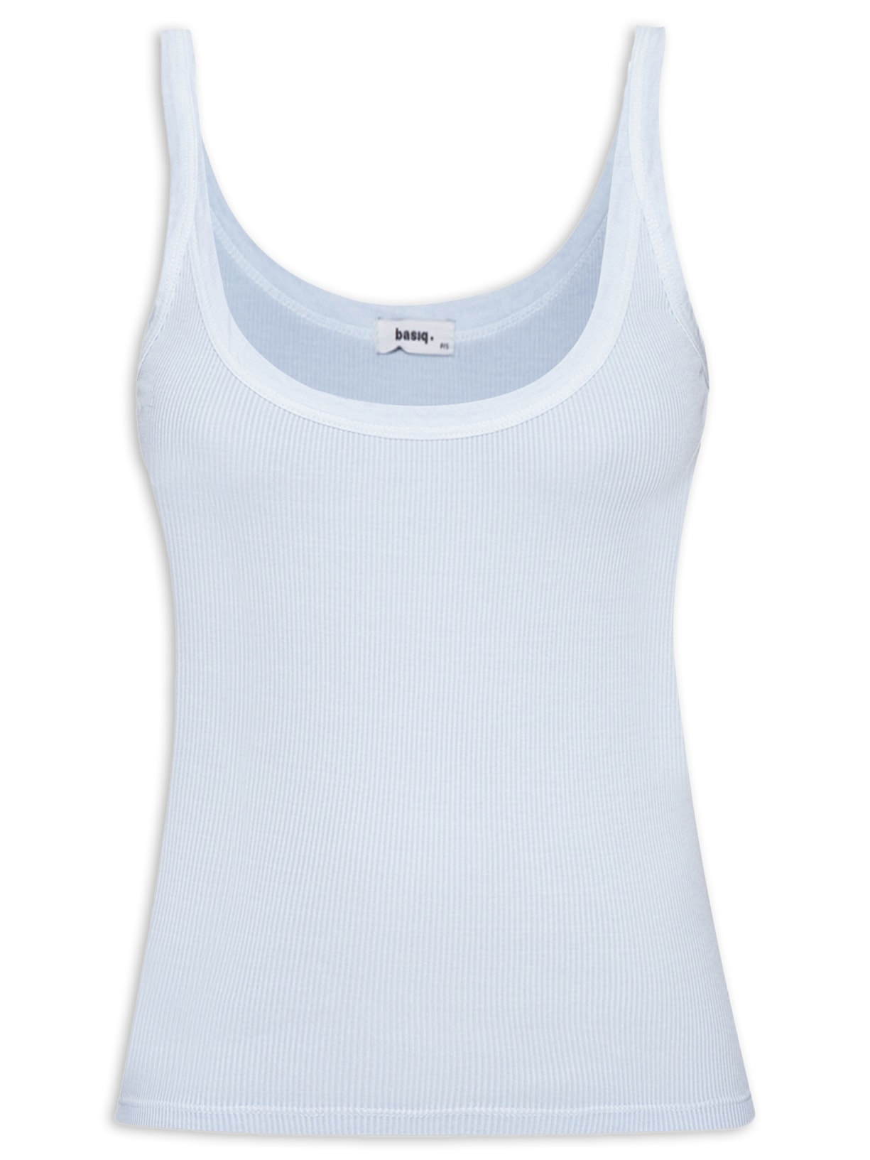 Regata Feminina Básica Canelada - Azul