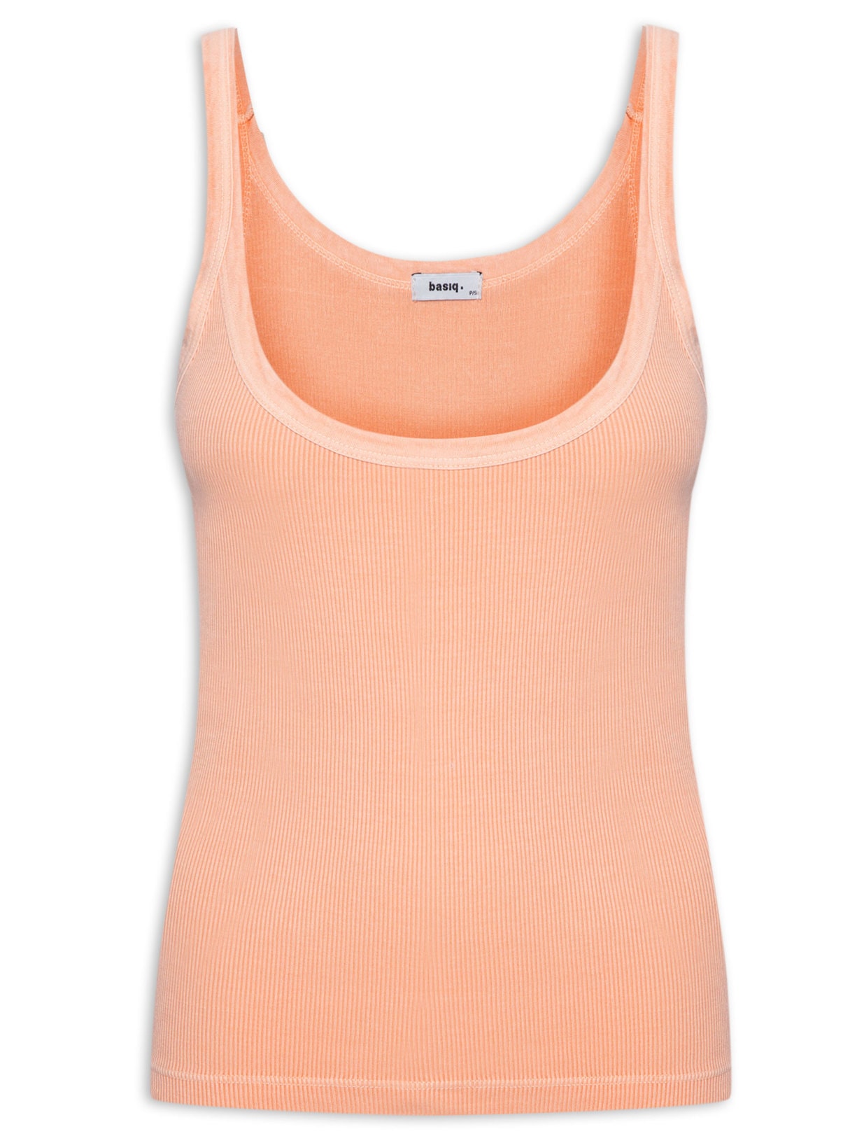 Regata Feminina Básica Canelada - Laranja