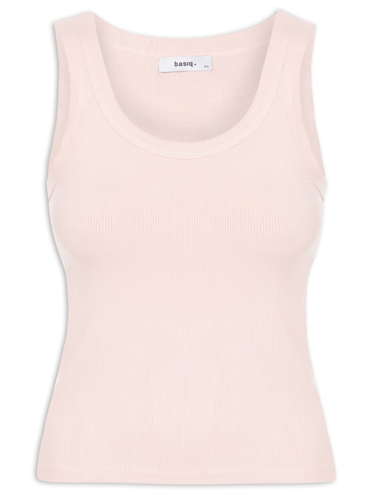 Regata Feminina Básica Canelada - Rosa