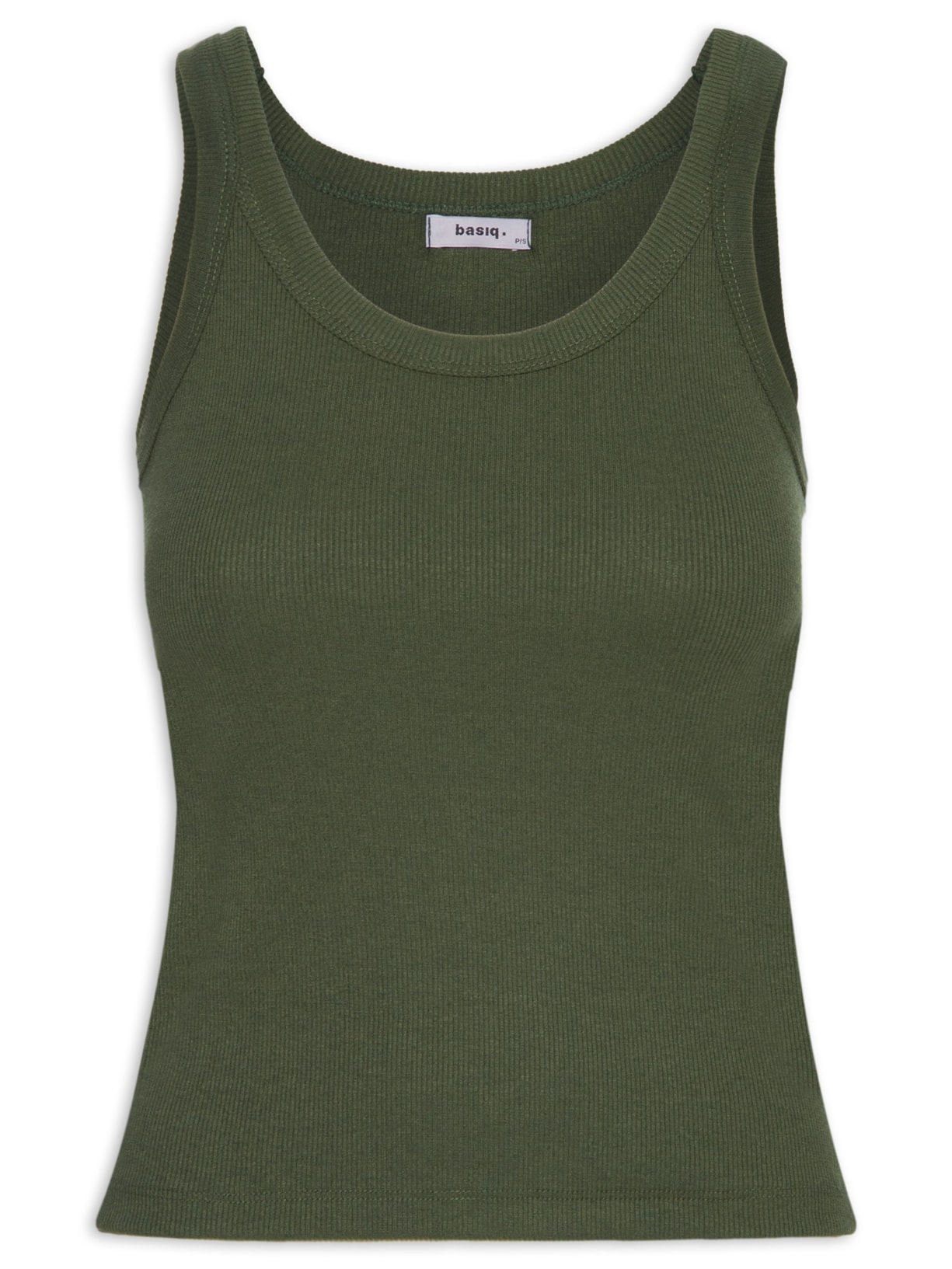 Regata Feminina Básica Canelada - Verde