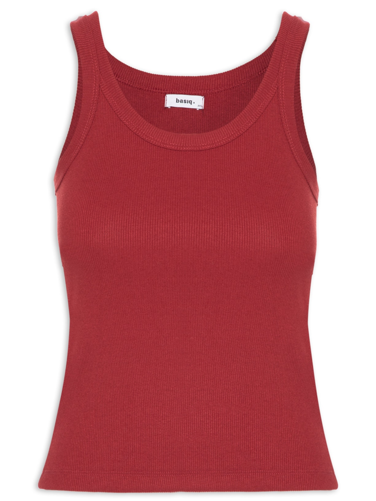 Regata Feminina Básica Canelada - Vermelho