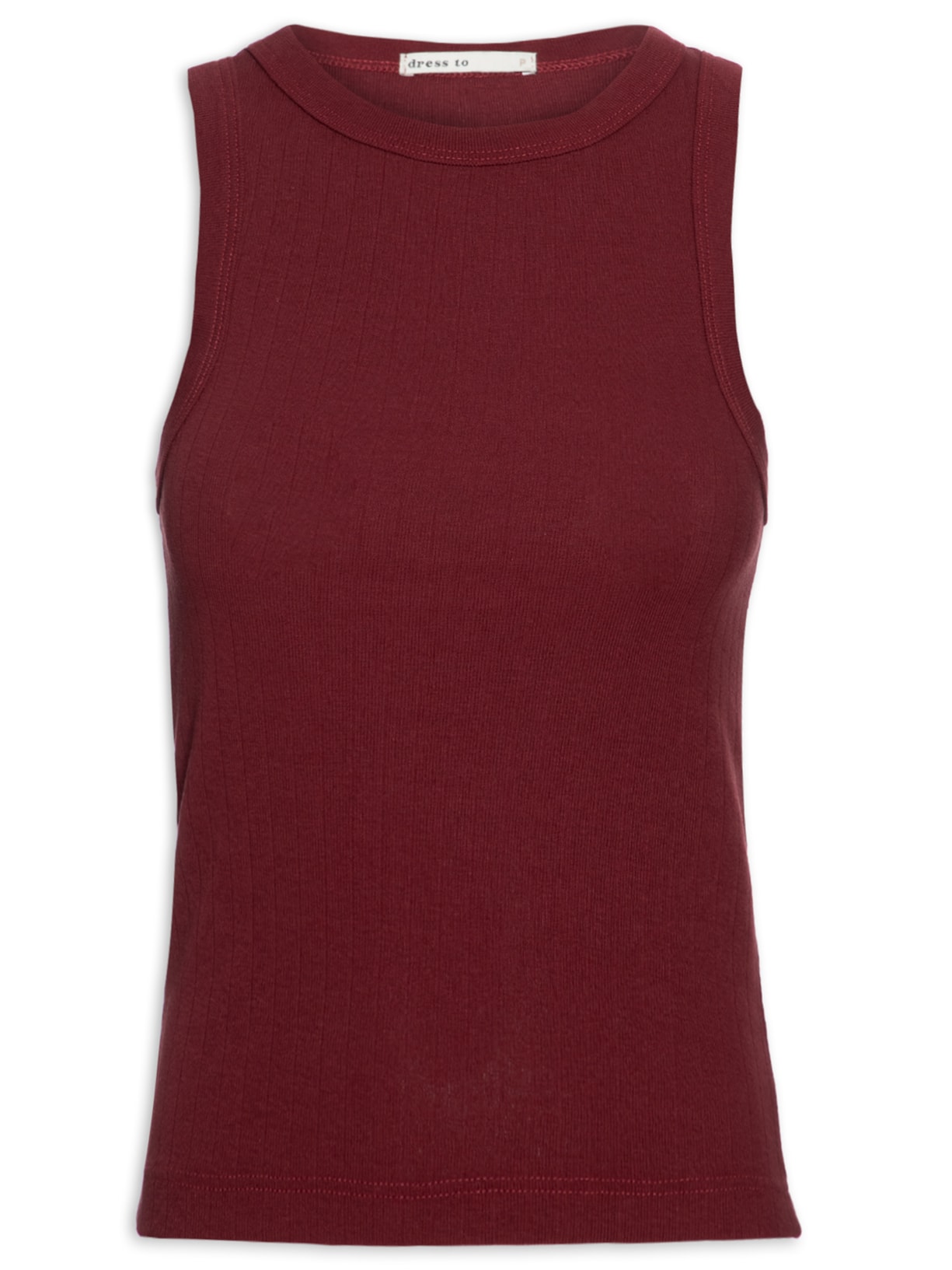 Regata Feminina Básica Canelada - Vinho