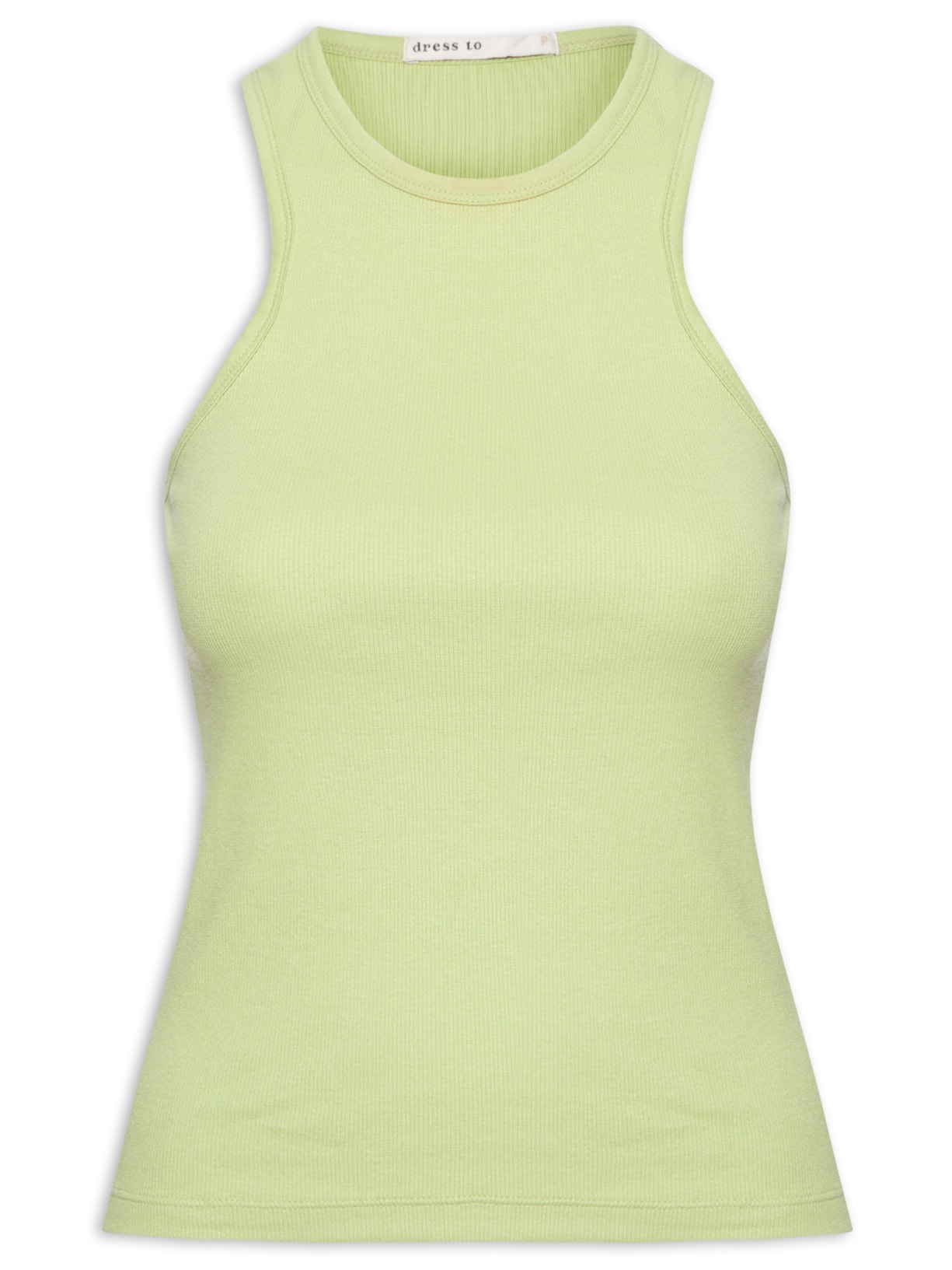 Regata Feminina Básica Canelado - Verde