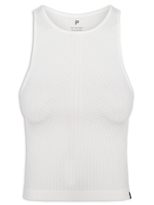 Regata Feminina Básica Poliamida - Branco