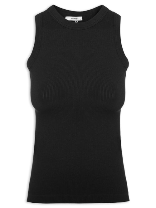 Regata Feminina Básica Poliamida - Preto