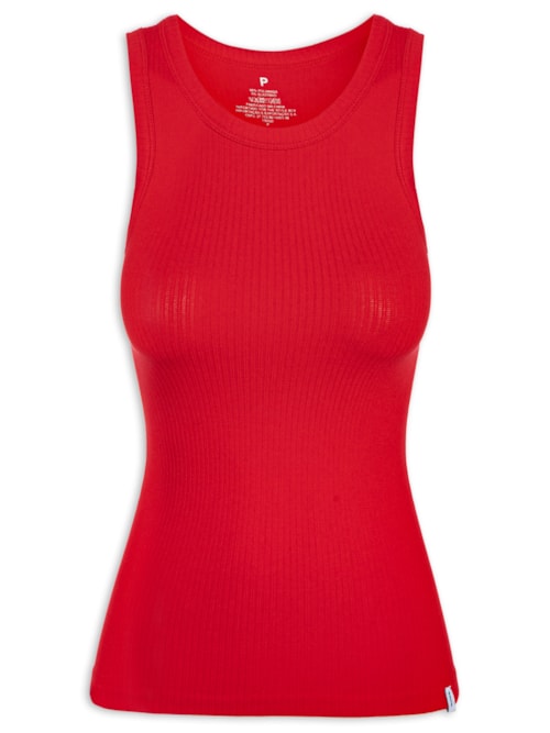 Regata Feminina Básica Poliamida - Vermelho