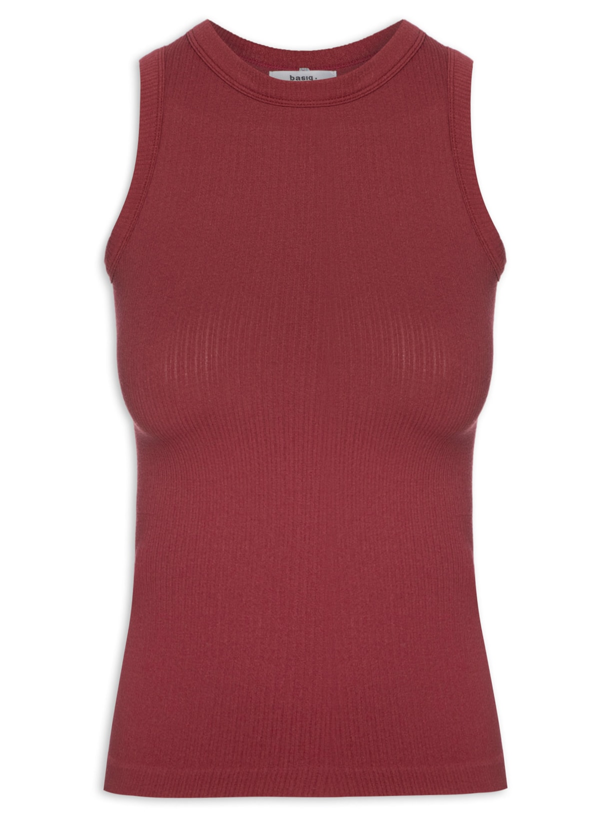 Regata Feminina Básica Poliamida Vinho Basiq