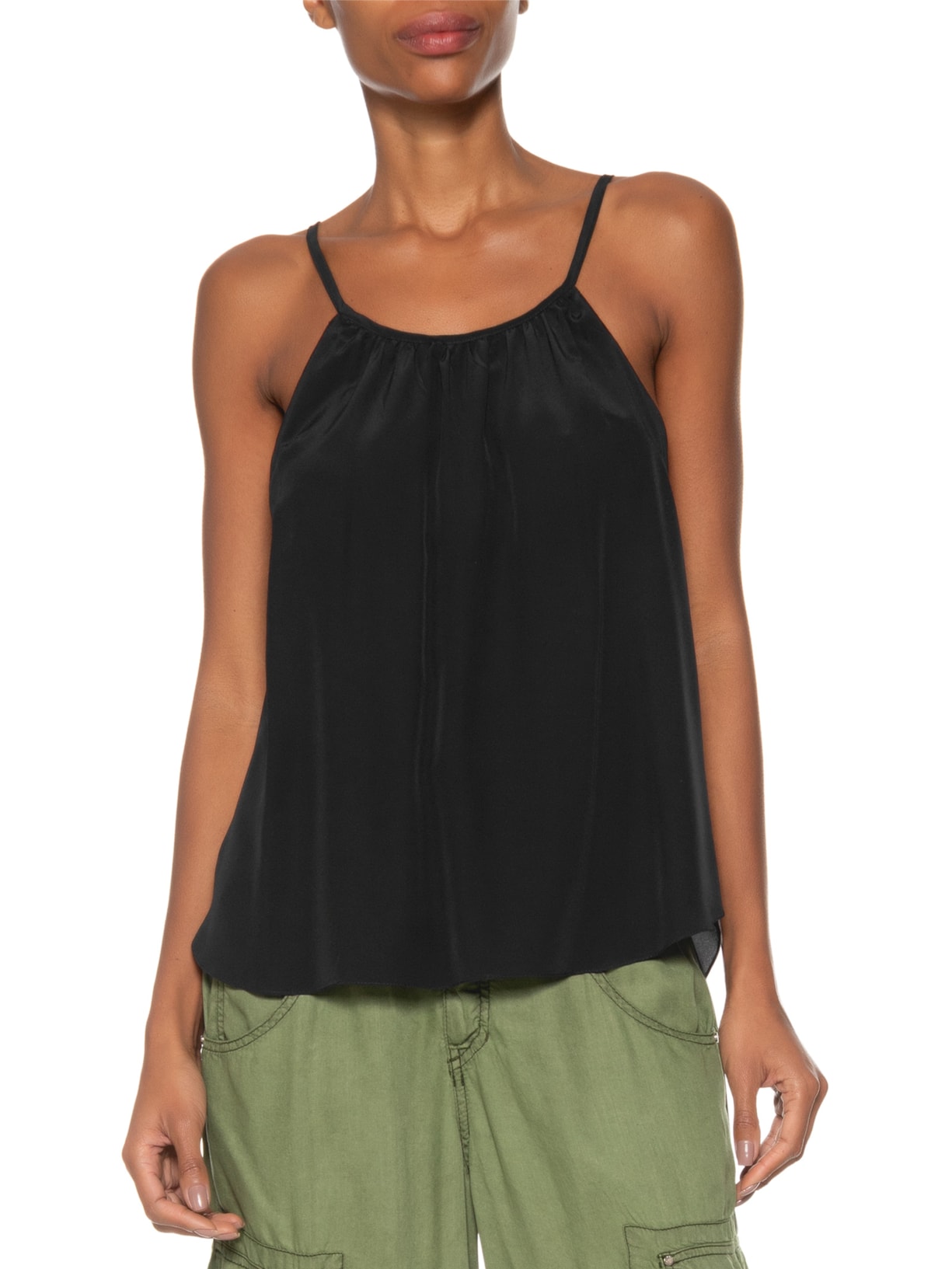 Regata Feminina Básica Preta Animale