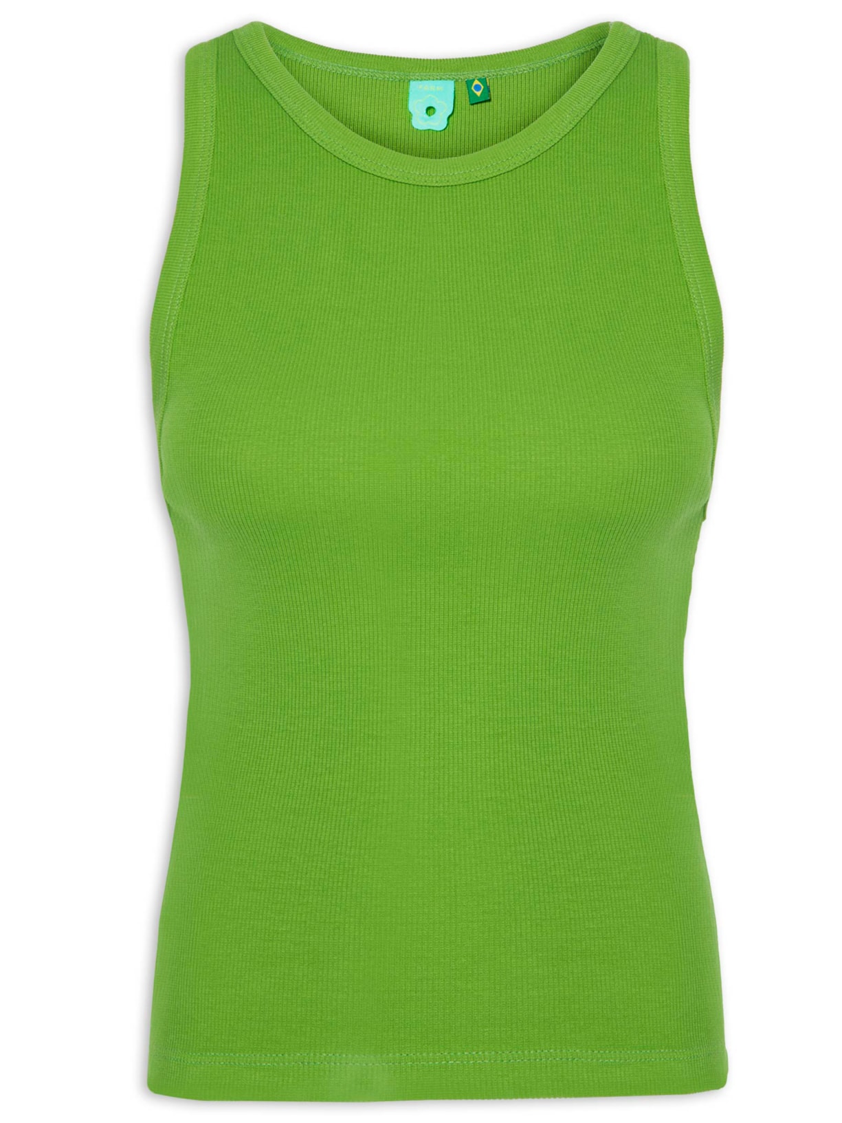 Regata Feminina Básica Rib - Verde
