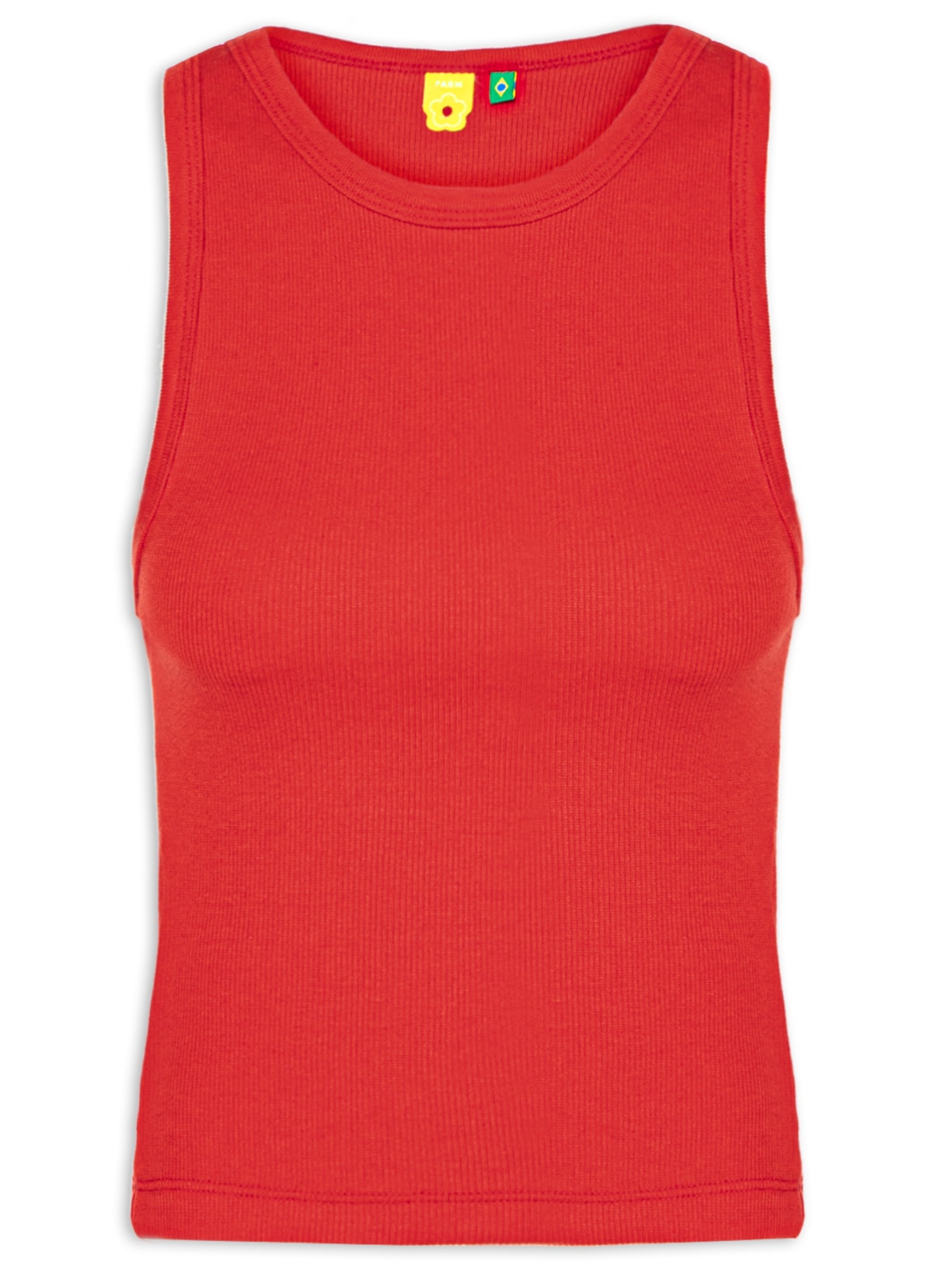 Regata Feminina Básica Rib - Vermelho