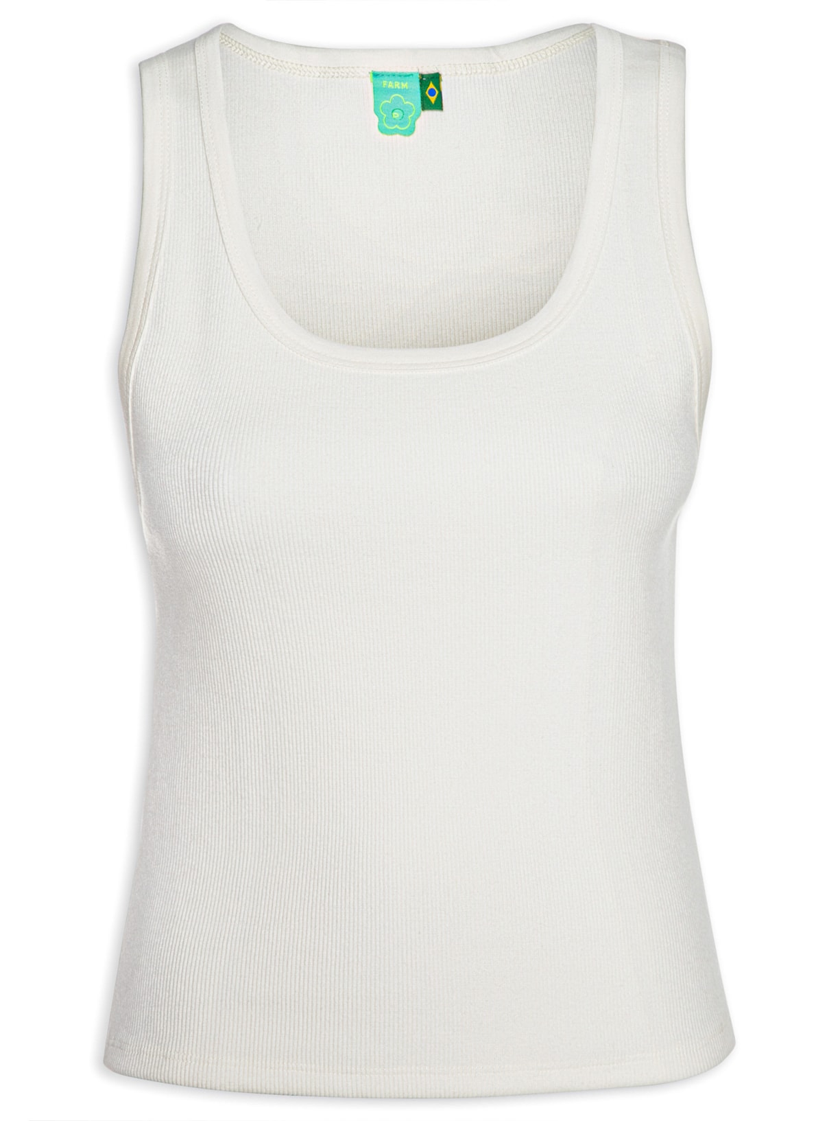 Regata Feminina Básica Ribana - Off White