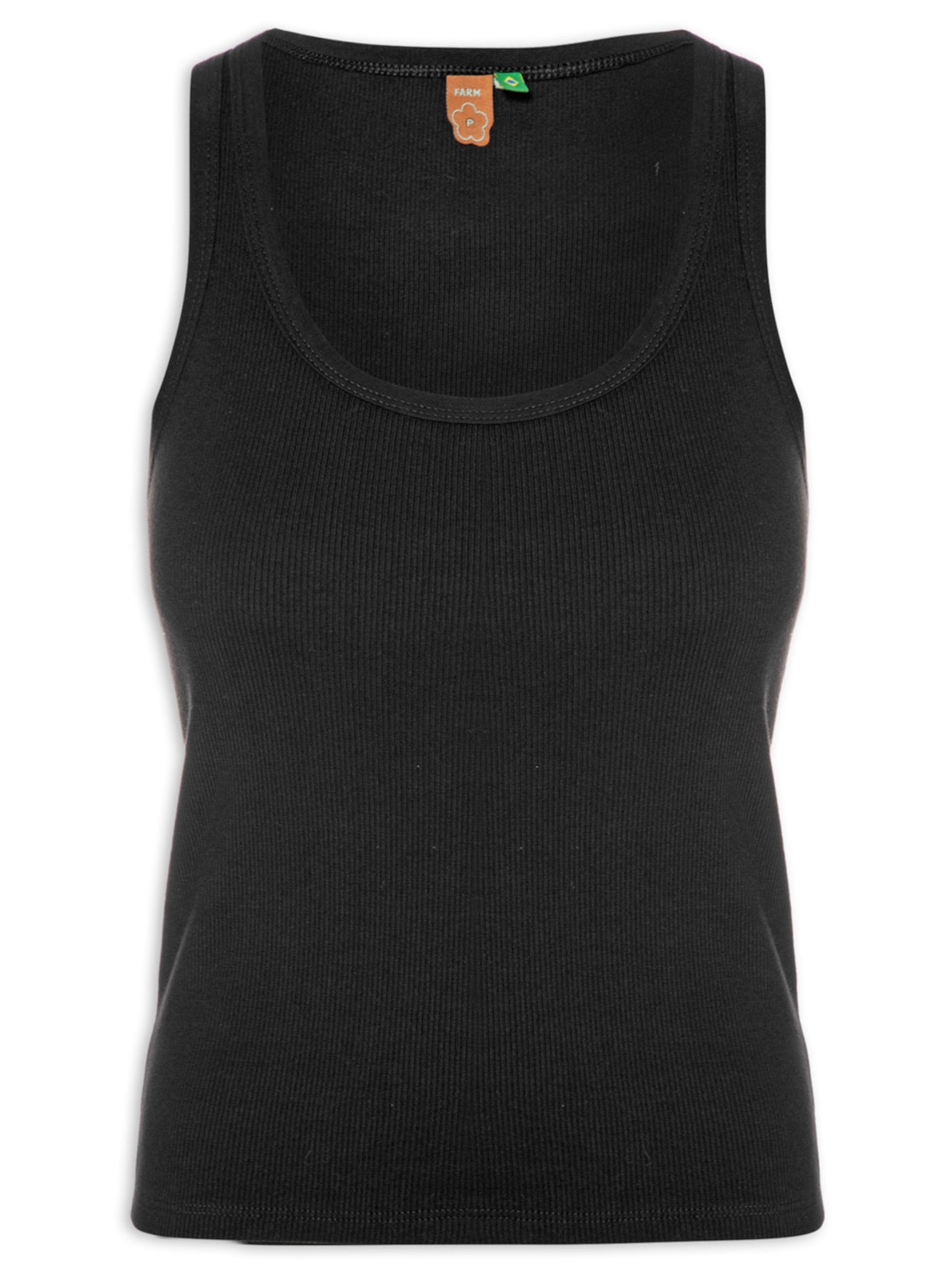 Regata Feminina Básica Ribana - Preto