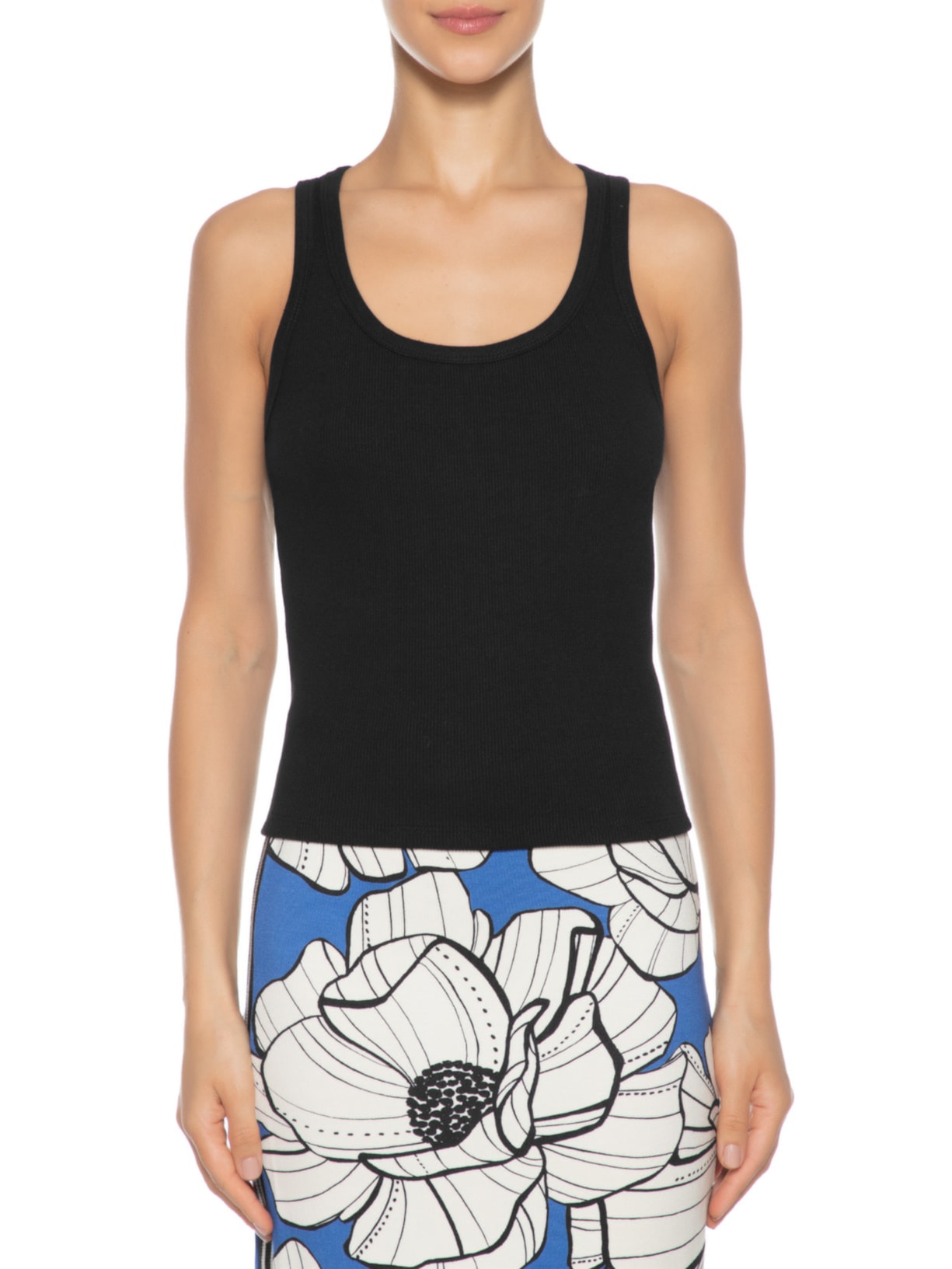 Regata Feminina Básica Ribana Preto Farm