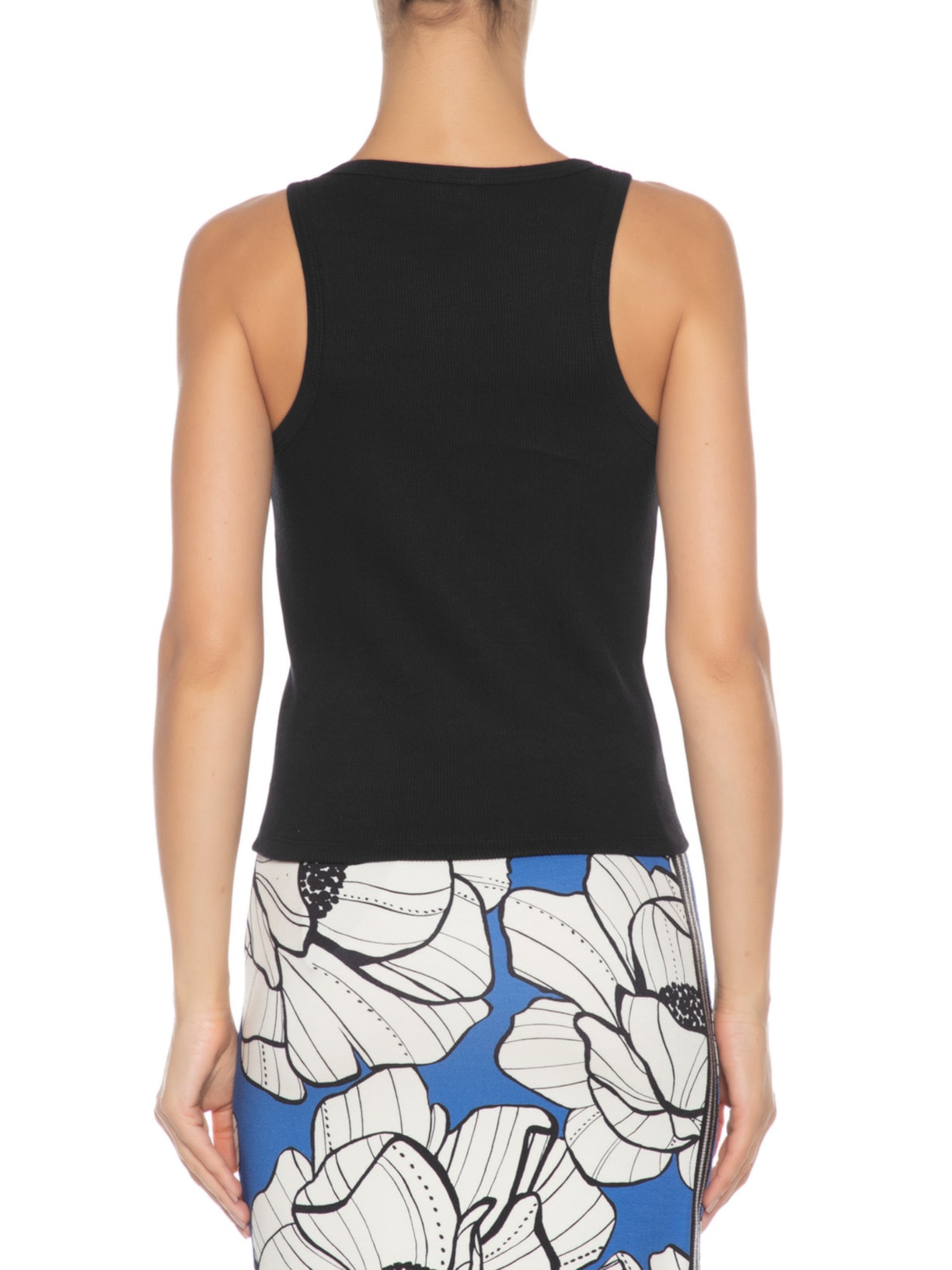 Regata Feminina Básica Ribana Preto Farm