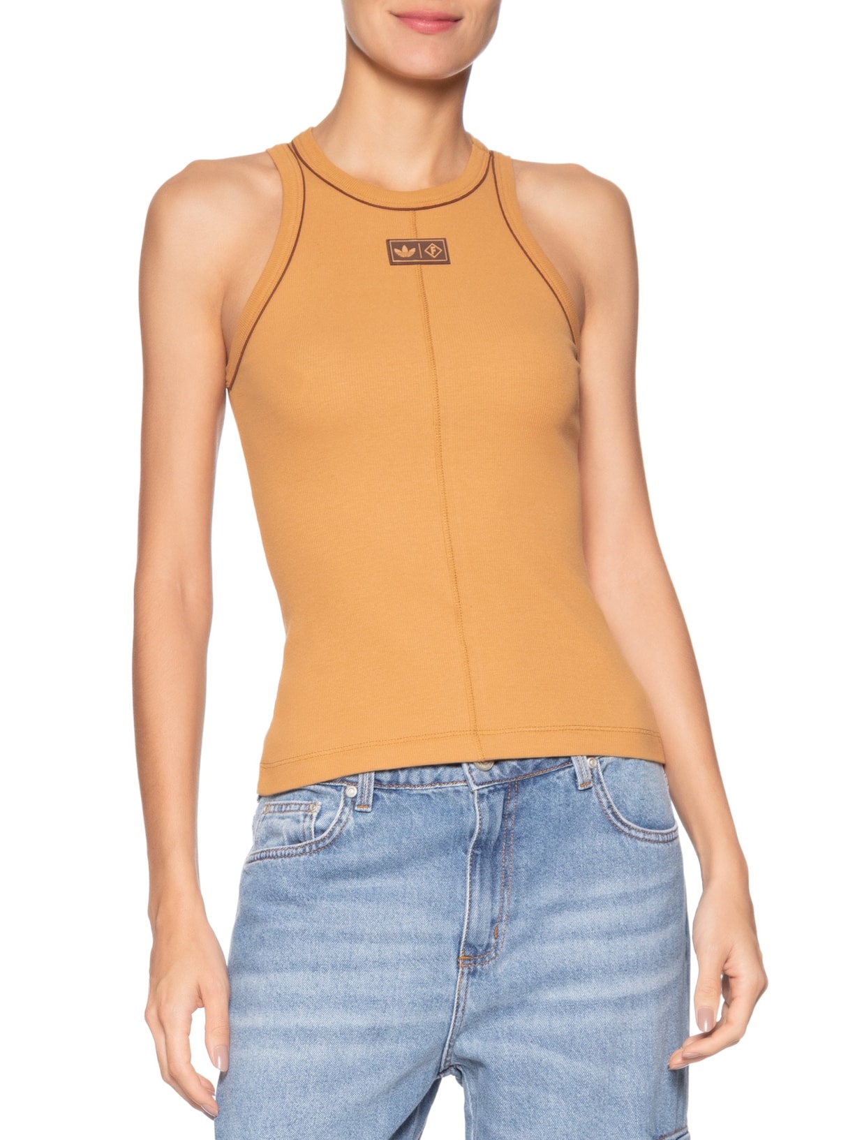 Regata Feminina Bege Forum + Adidas