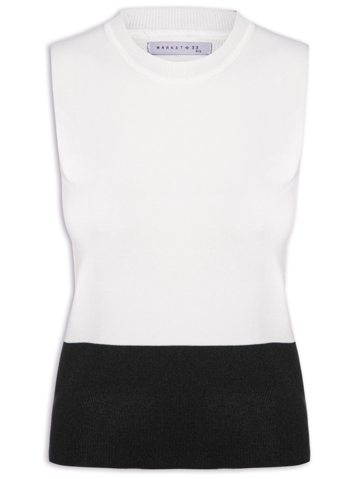 Regata Feminina Bicolor Em Tricot Off White Market 33