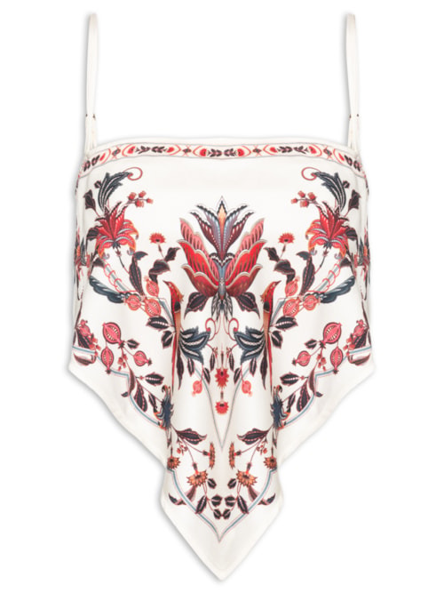 Regata Feminina Bohoflor - Off White