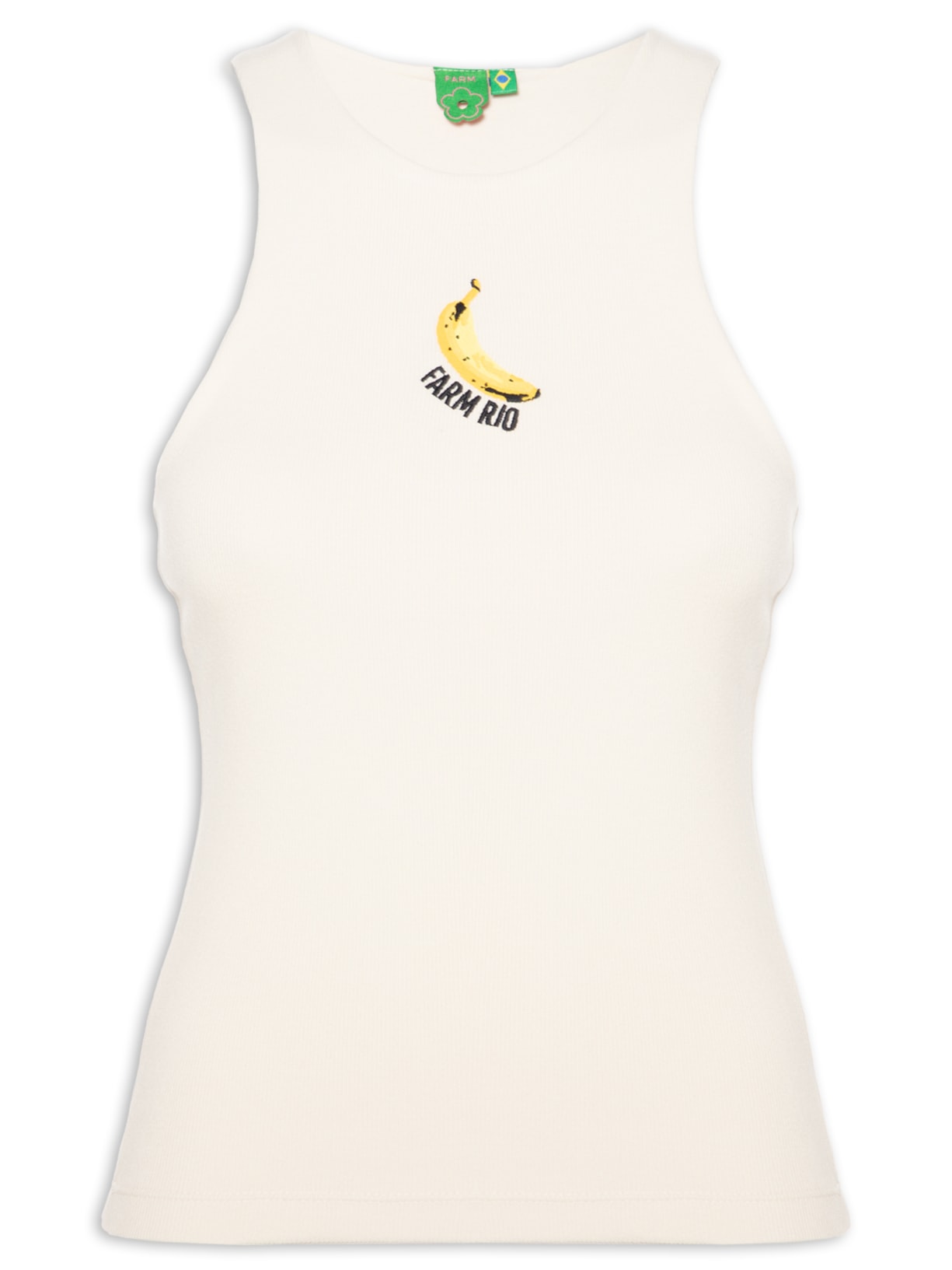 Regata Feminina Bordada Banana  – Off White Farm