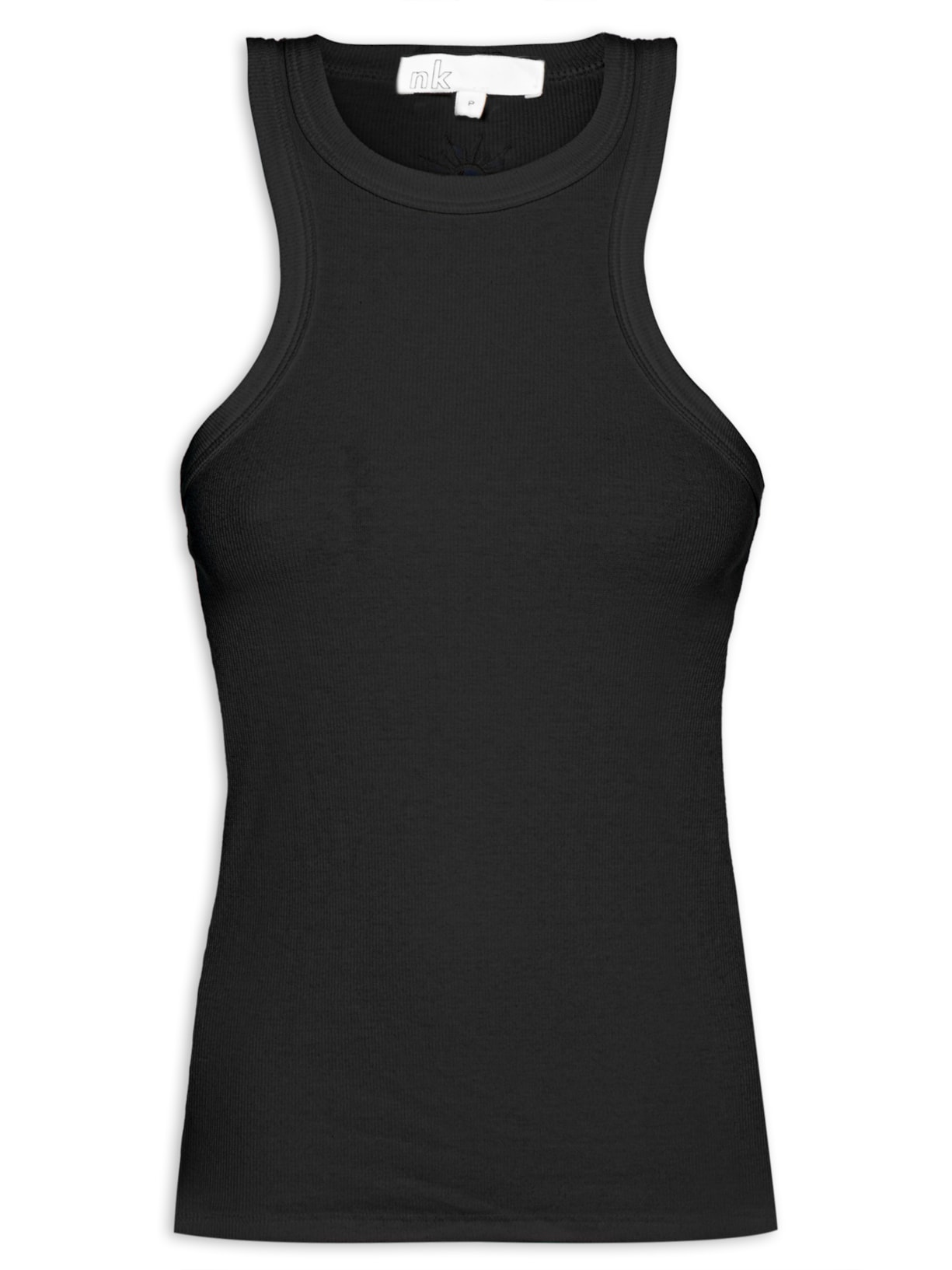 Regata Feminina Bordada Vicky - Preto