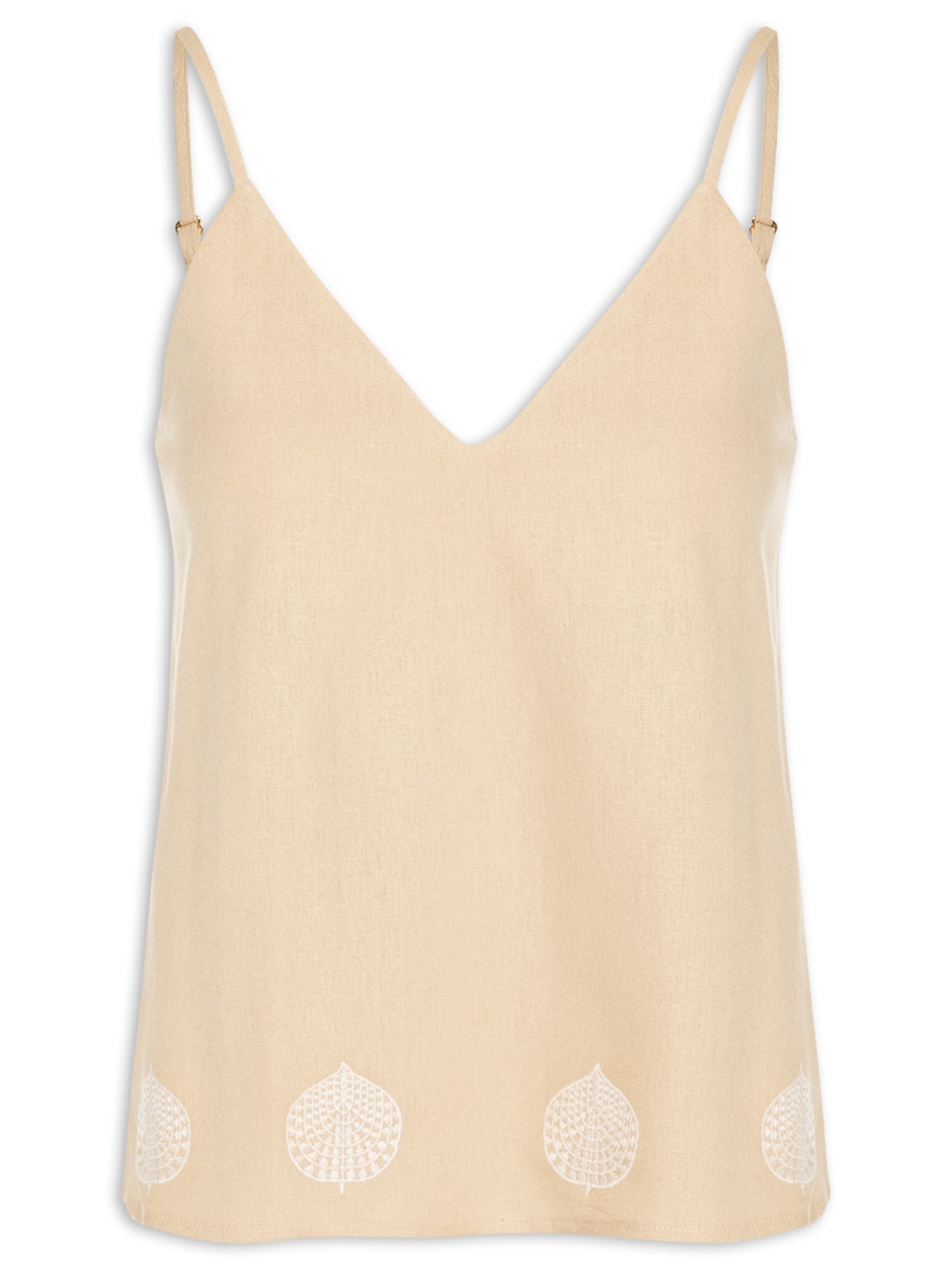 Regata Feminina Bordado Bahamas - Bege