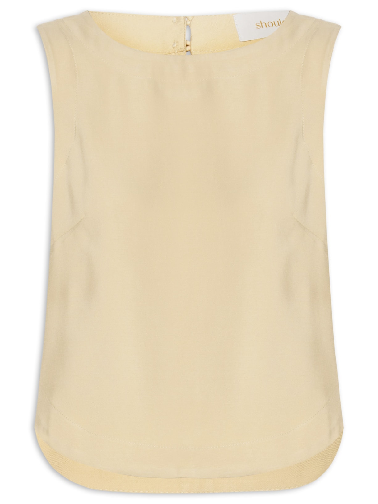 Regata Feminina Botões - Bege