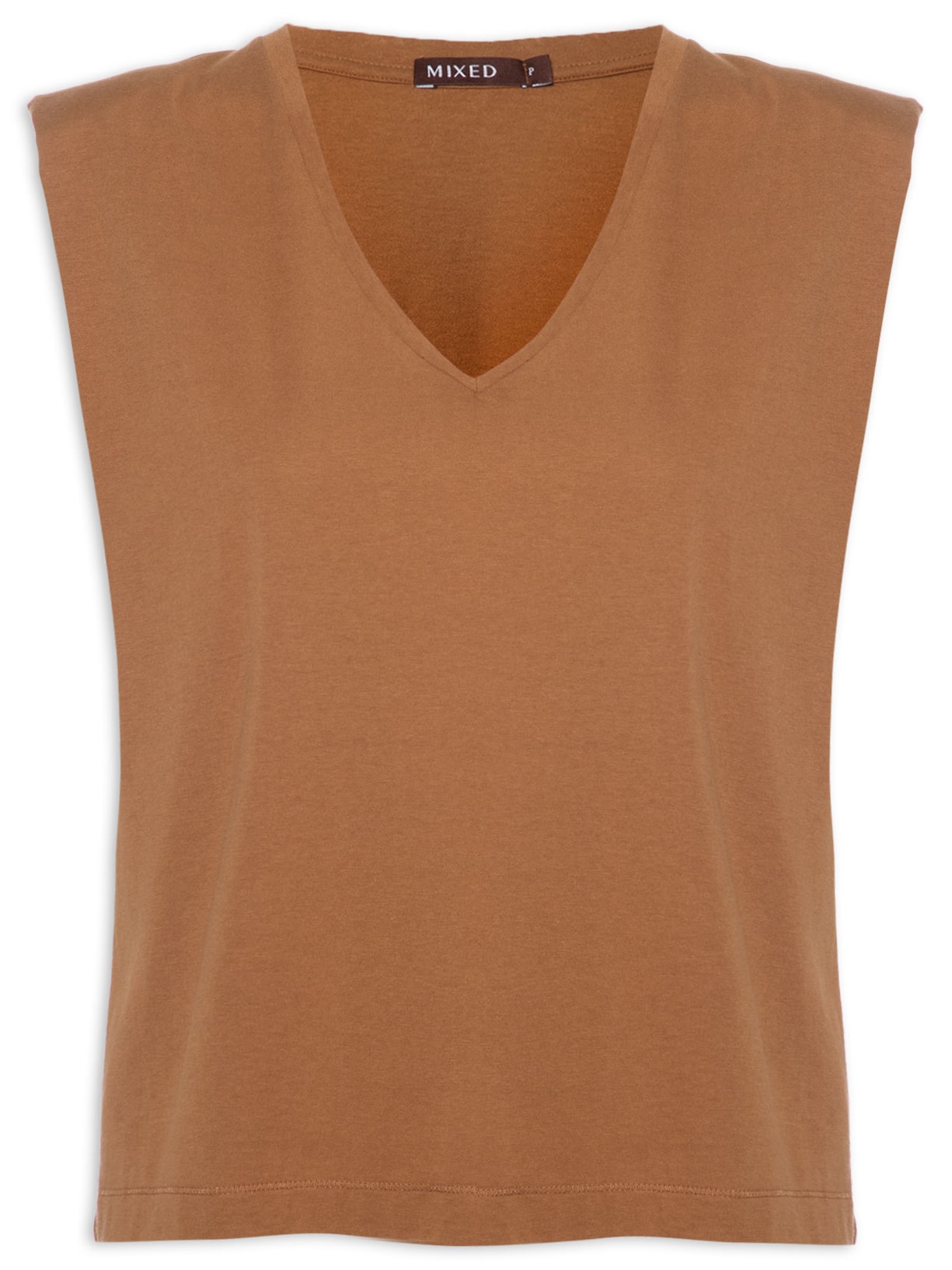 Regata Feminina Brady V - Marrom