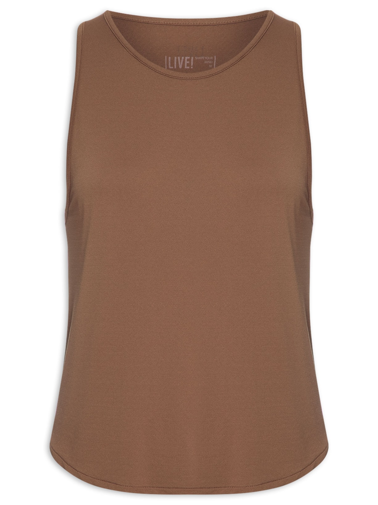 Regata Feminina Breath Back Comfort Marrom Live!