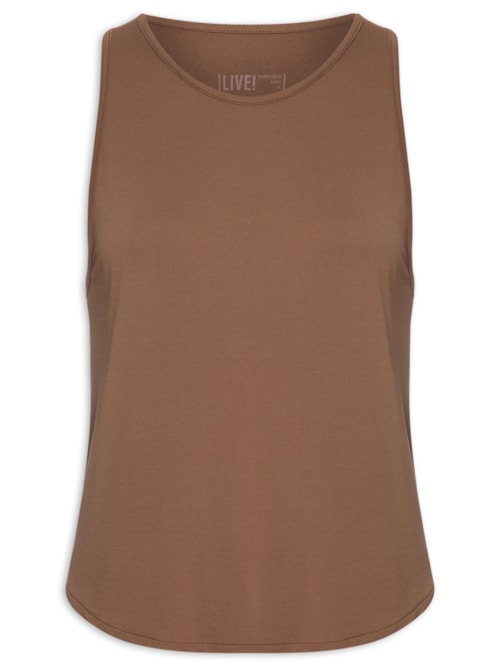 Regata Feminina Breath Back Comfort - Marrom