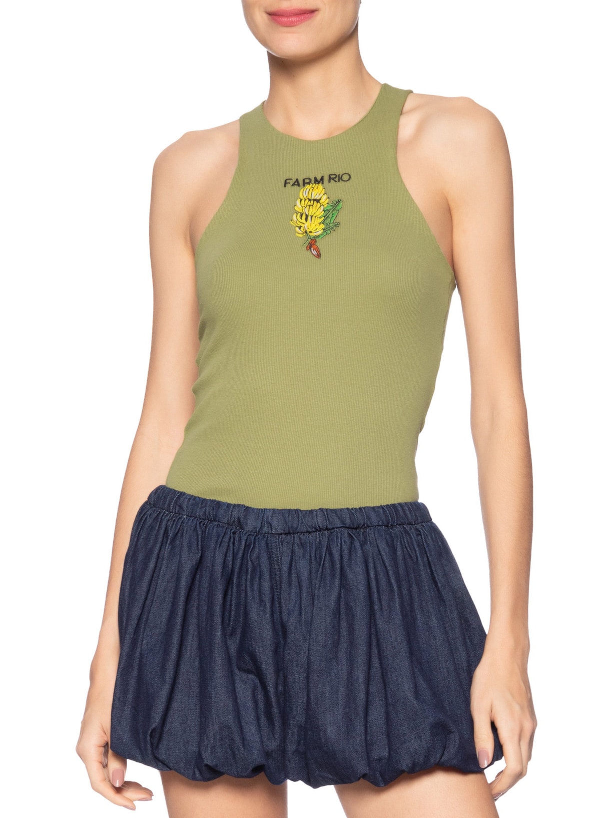 Regata Feminina Cacho de Banana Verde Farm