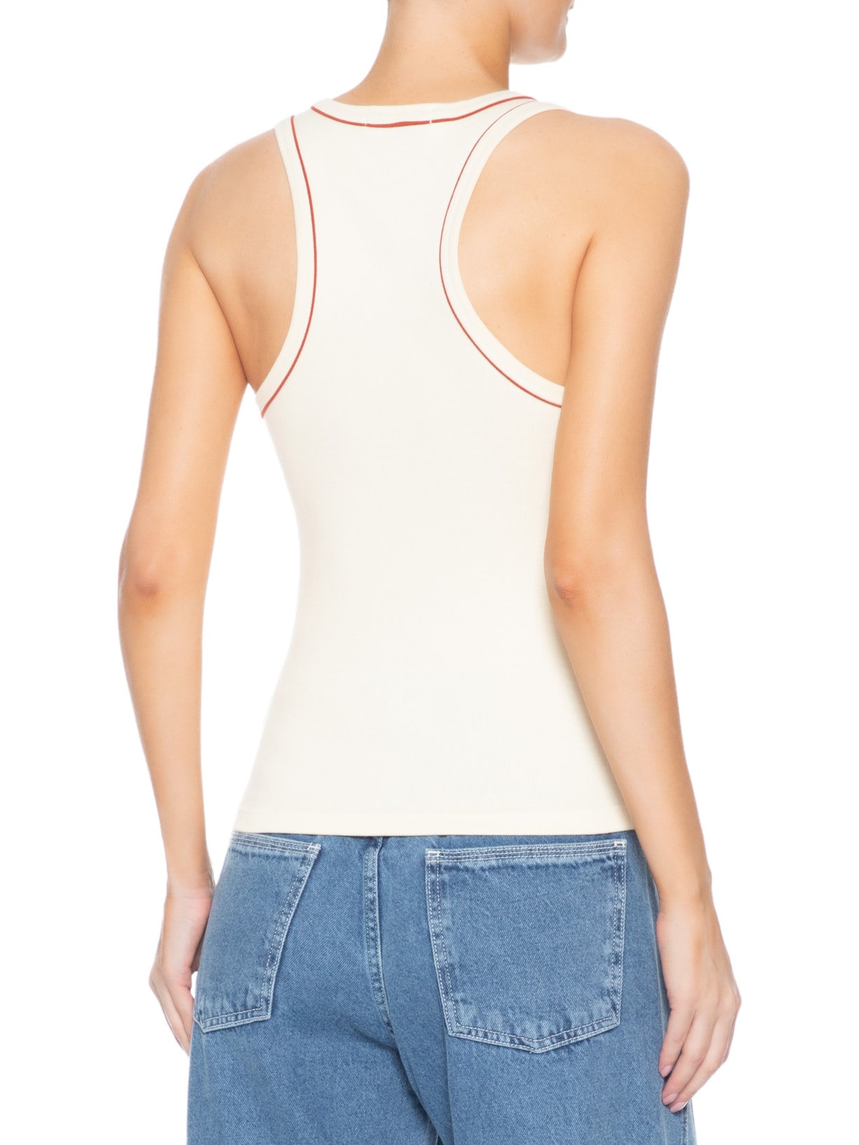 Regata Feminina Canelada Bordado Branco Dress To